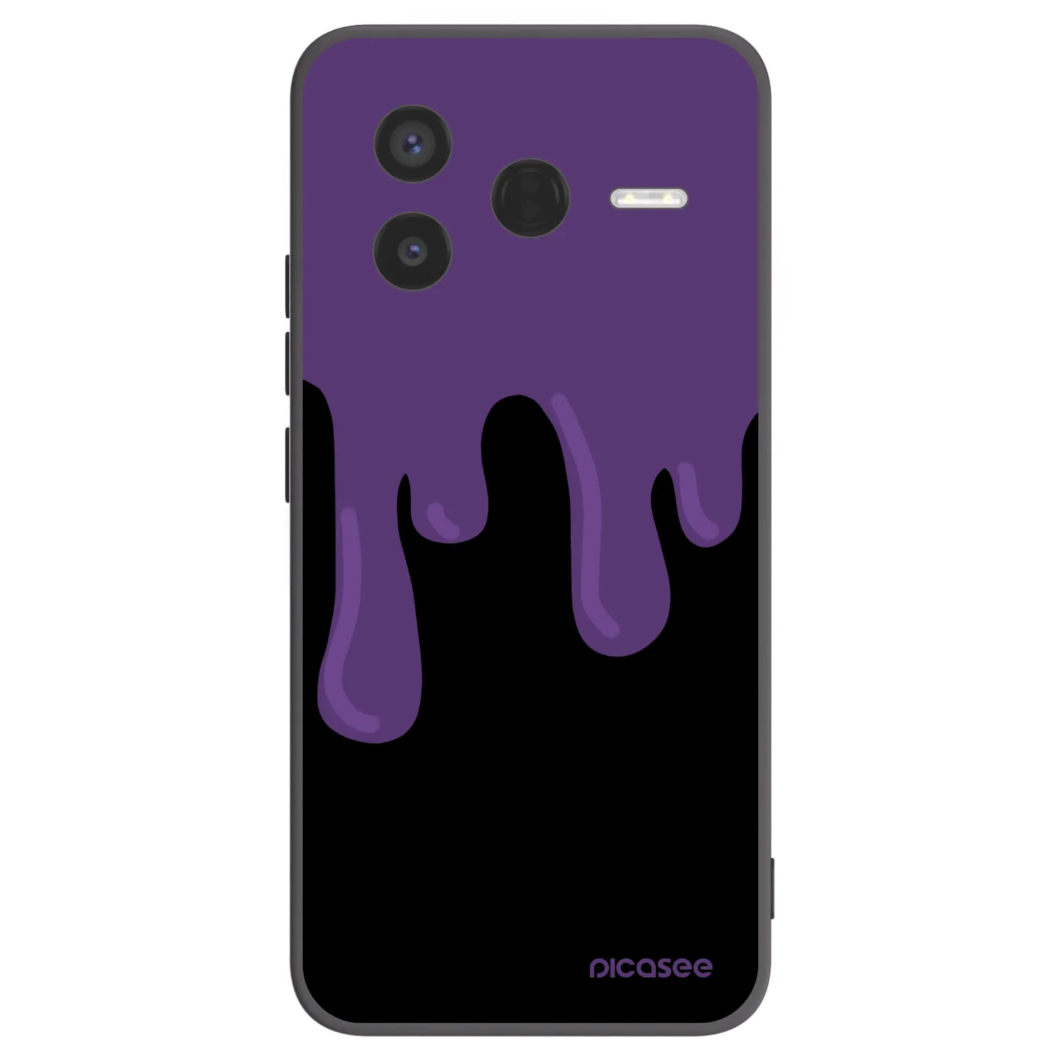 Picasee silikonski črni ovitek za Xiaomi Poco F7 Pro 5G - Purple spooky