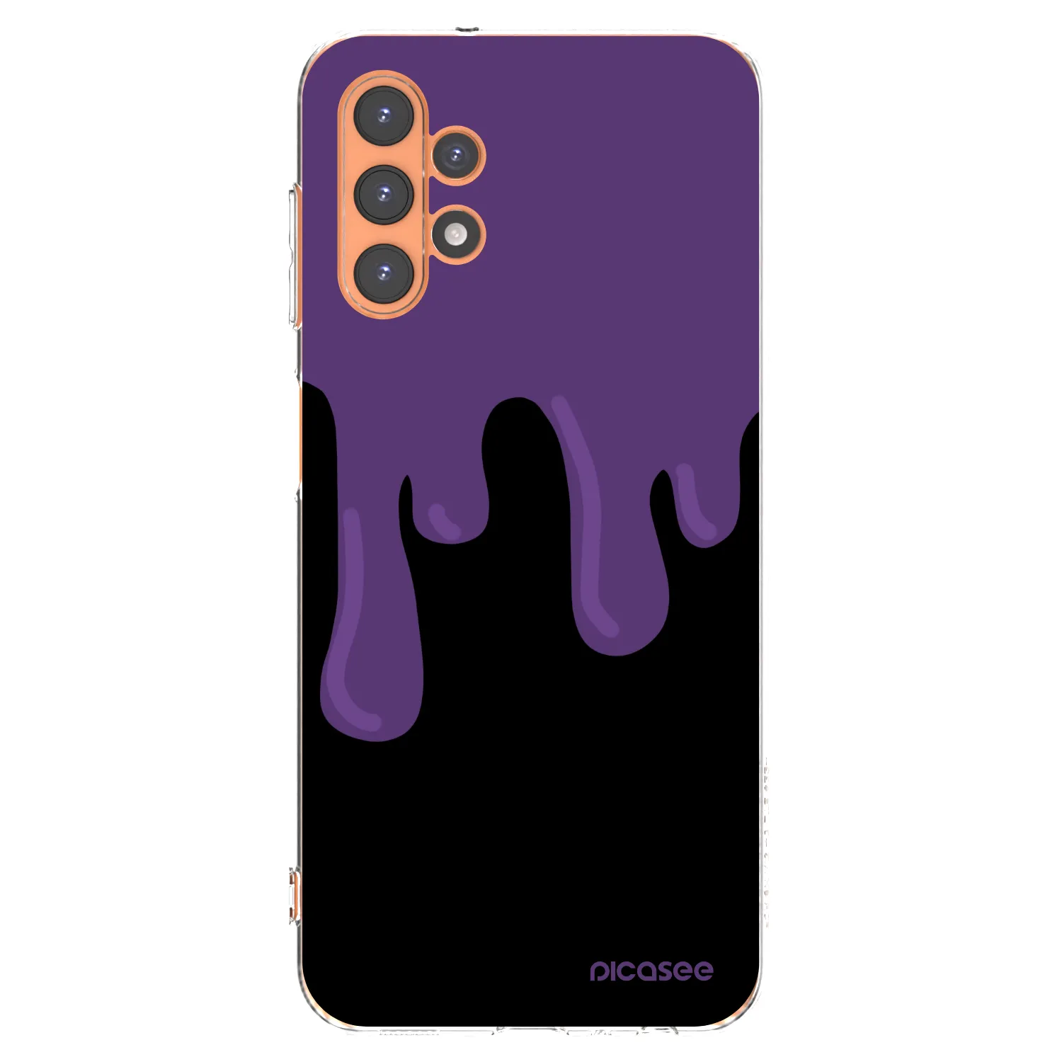 Picasee silikonski prozorni ovitek za Samsung Galaxy A13 5G - Purple spooky