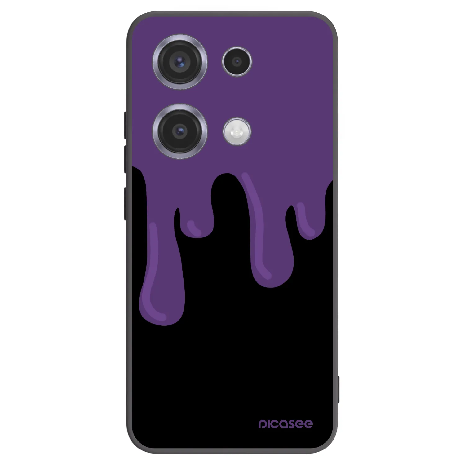 Picasee silikonski črni ovitek za Xiaomi Redmi Note 14S - Purple spooky