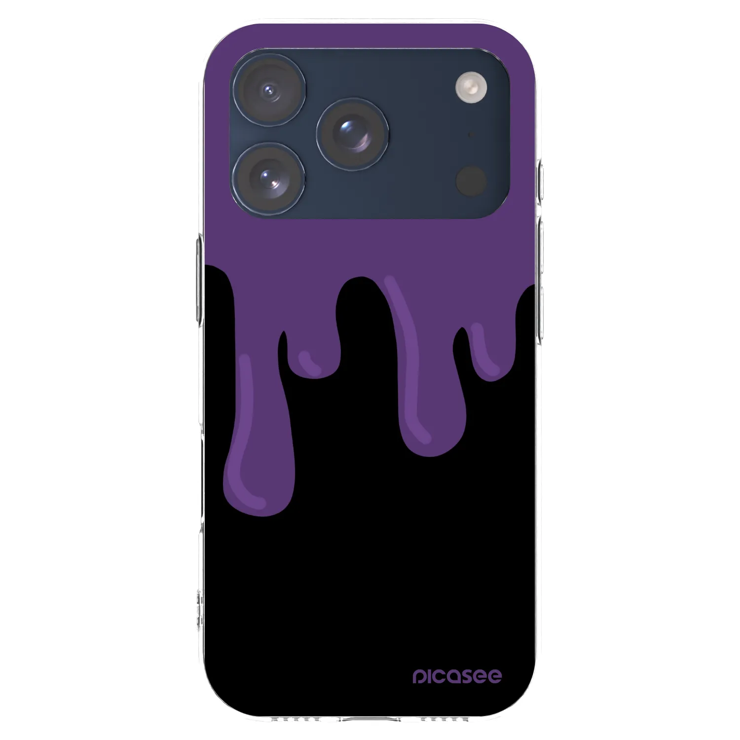 Picasee silikonski prozorni ovitek za Apple iPhone 17 Pro - Purple spooky