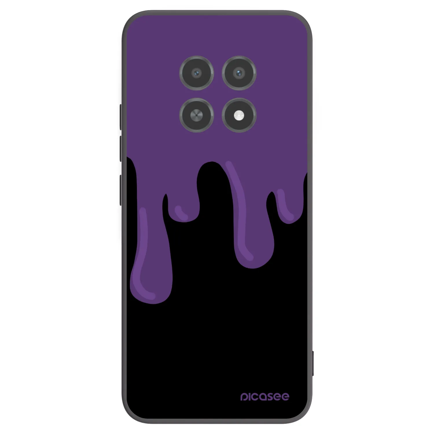 Picasee silikonski črni ovitek za Realme 12X - Purple spooky