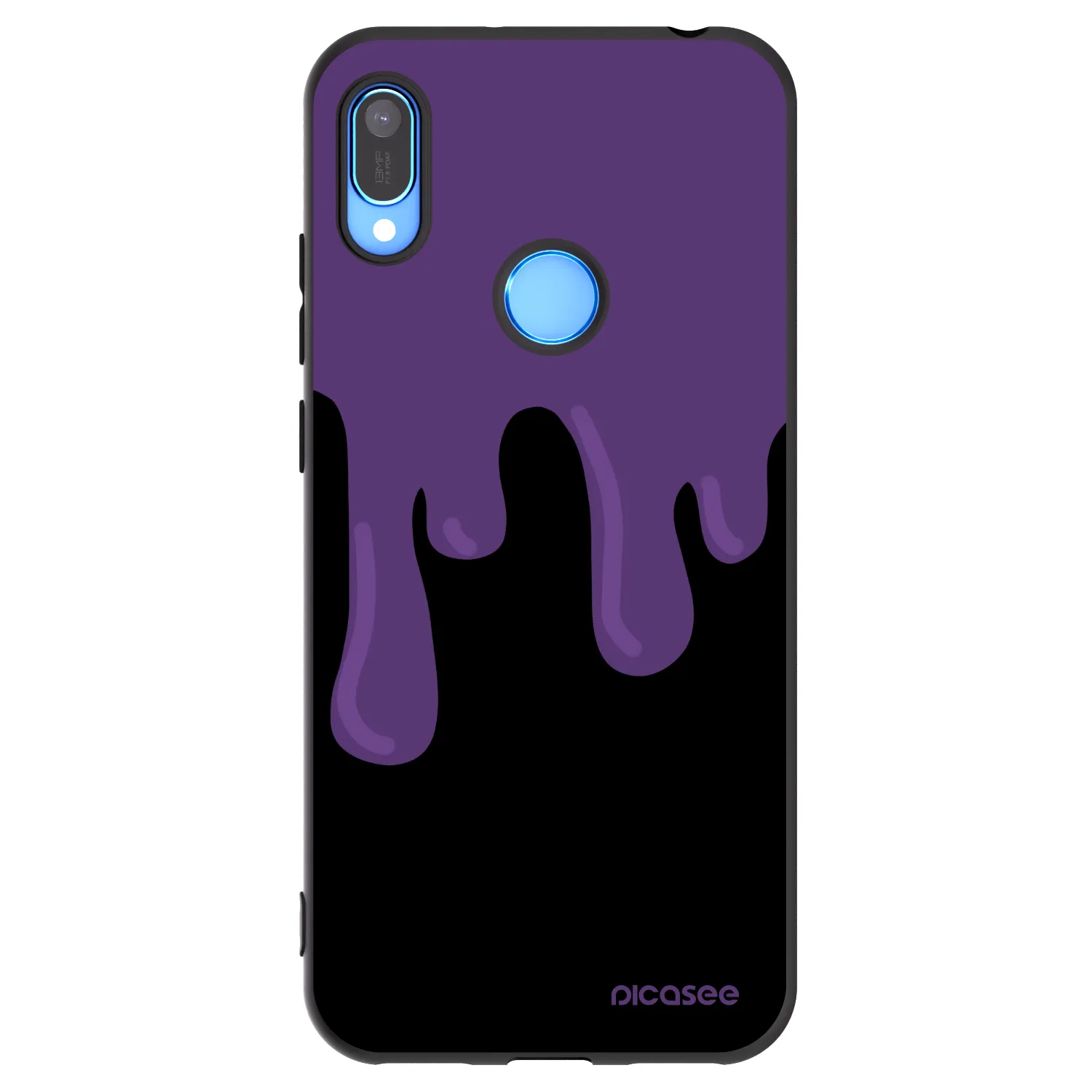 Picasee silikonski črni ovitek za Huawei Y6 2019 - Purple spooky