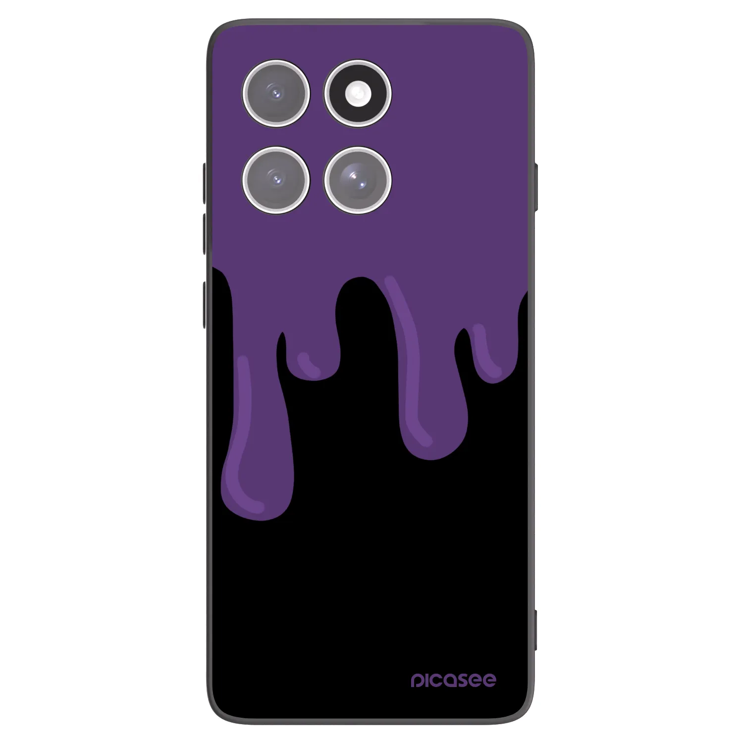 Picasee silikonski črni ovitek za Motorola Edge 60 Pro - Purple spooky