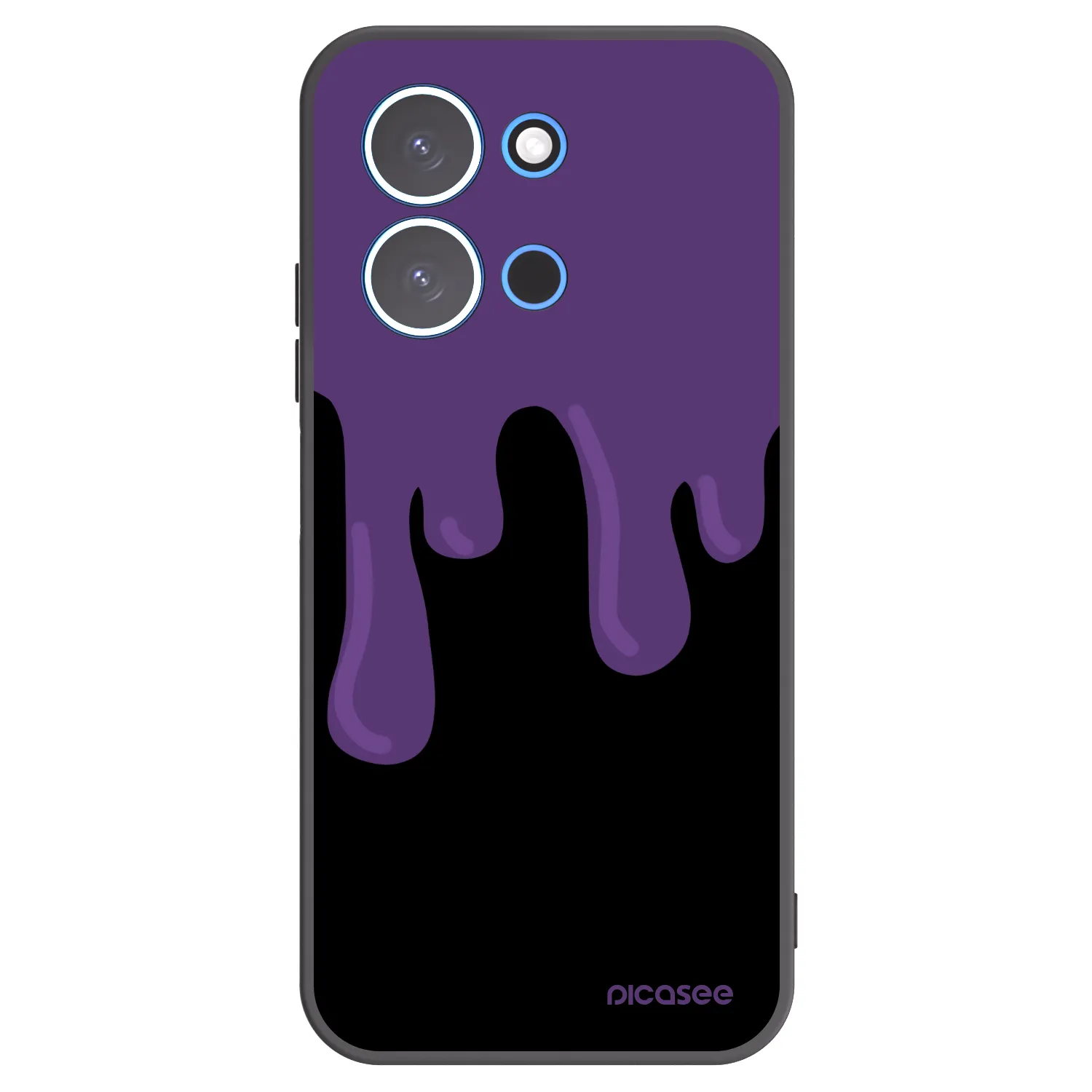 Picasee silikonski črni ovitek za Xiaomi Redmi 15C 4G - Purple spooky