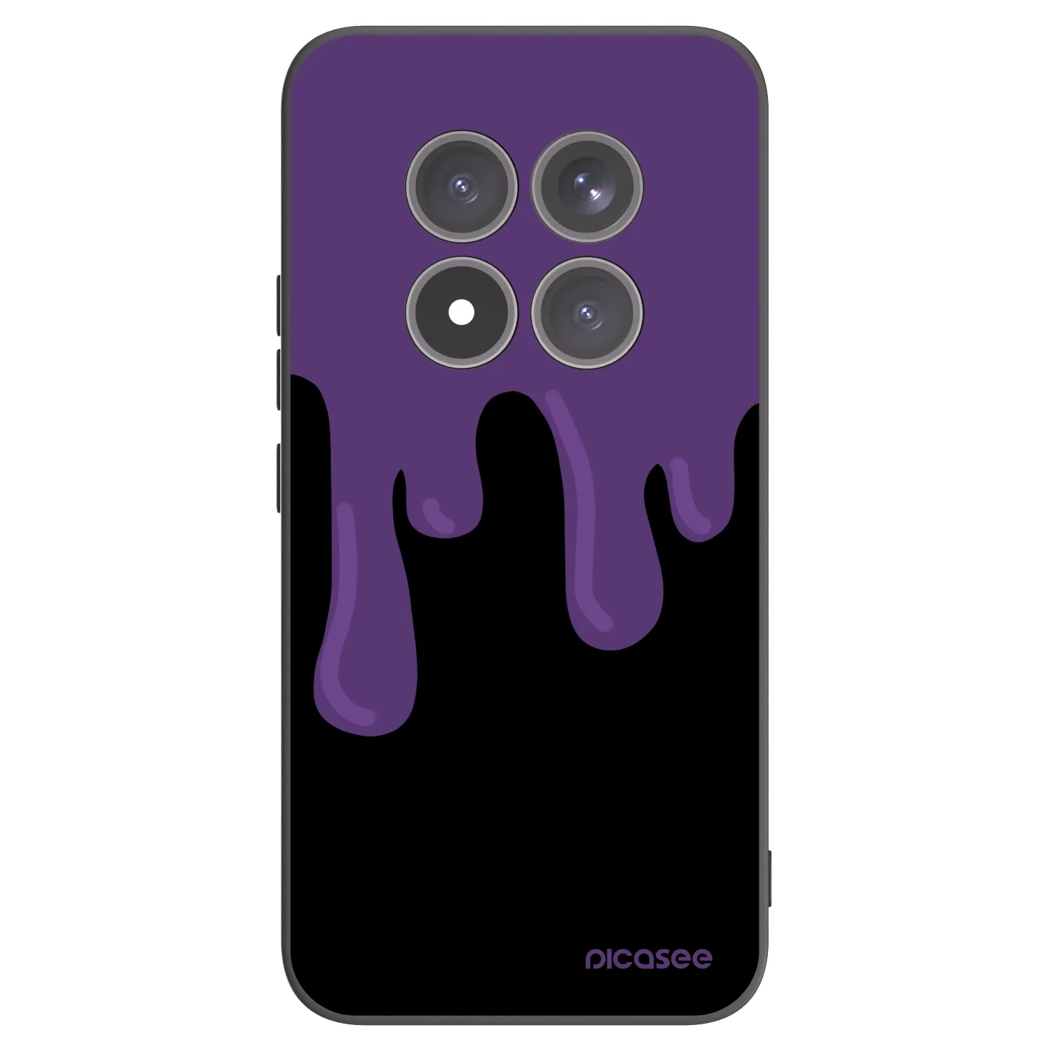 Picasee silikonski črni ovitek za Xiaomi Redmi Note 15 Pro+ - Purple spooky