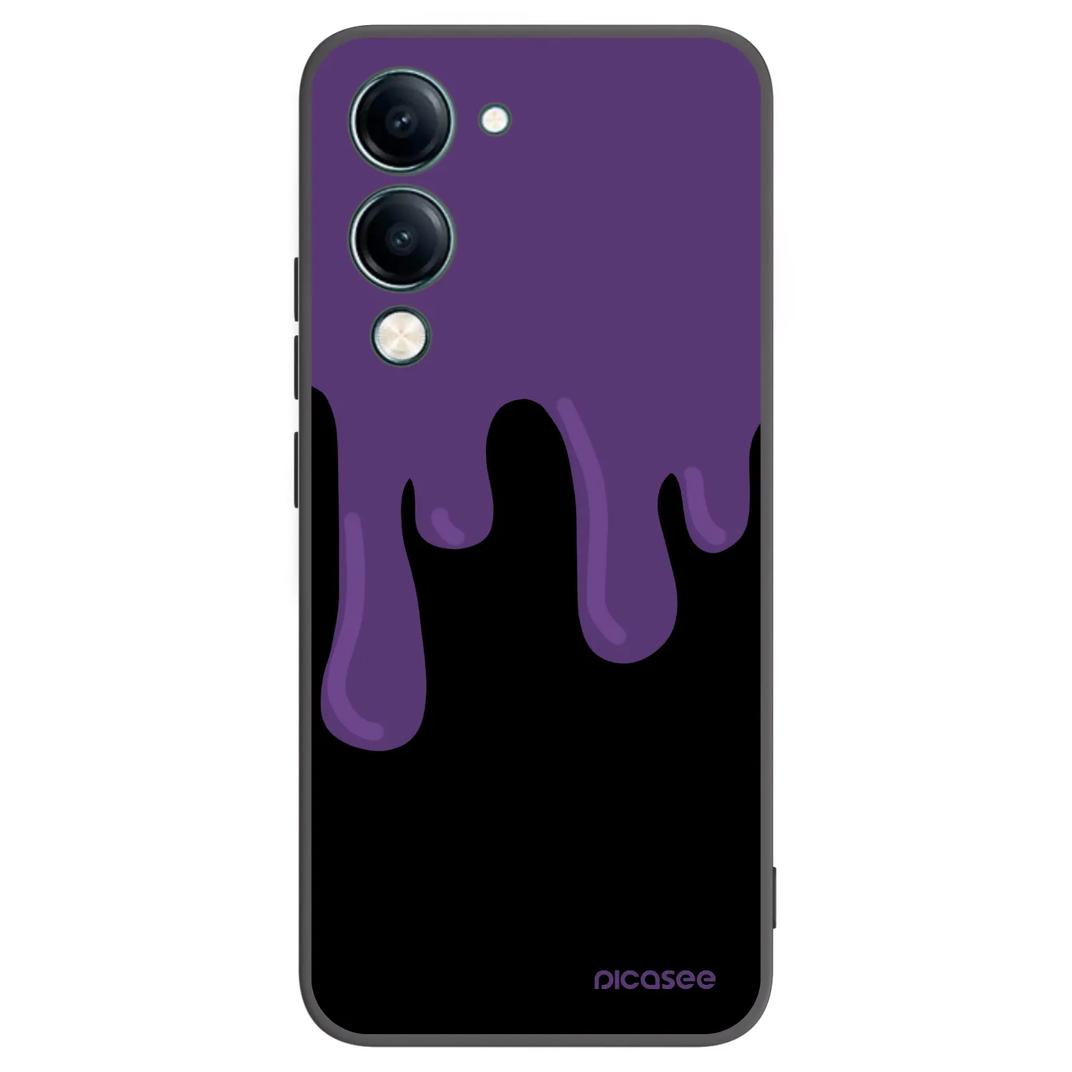Picasee silikonski črni ovitek za Vivo Y29s 5G - Purple spooky