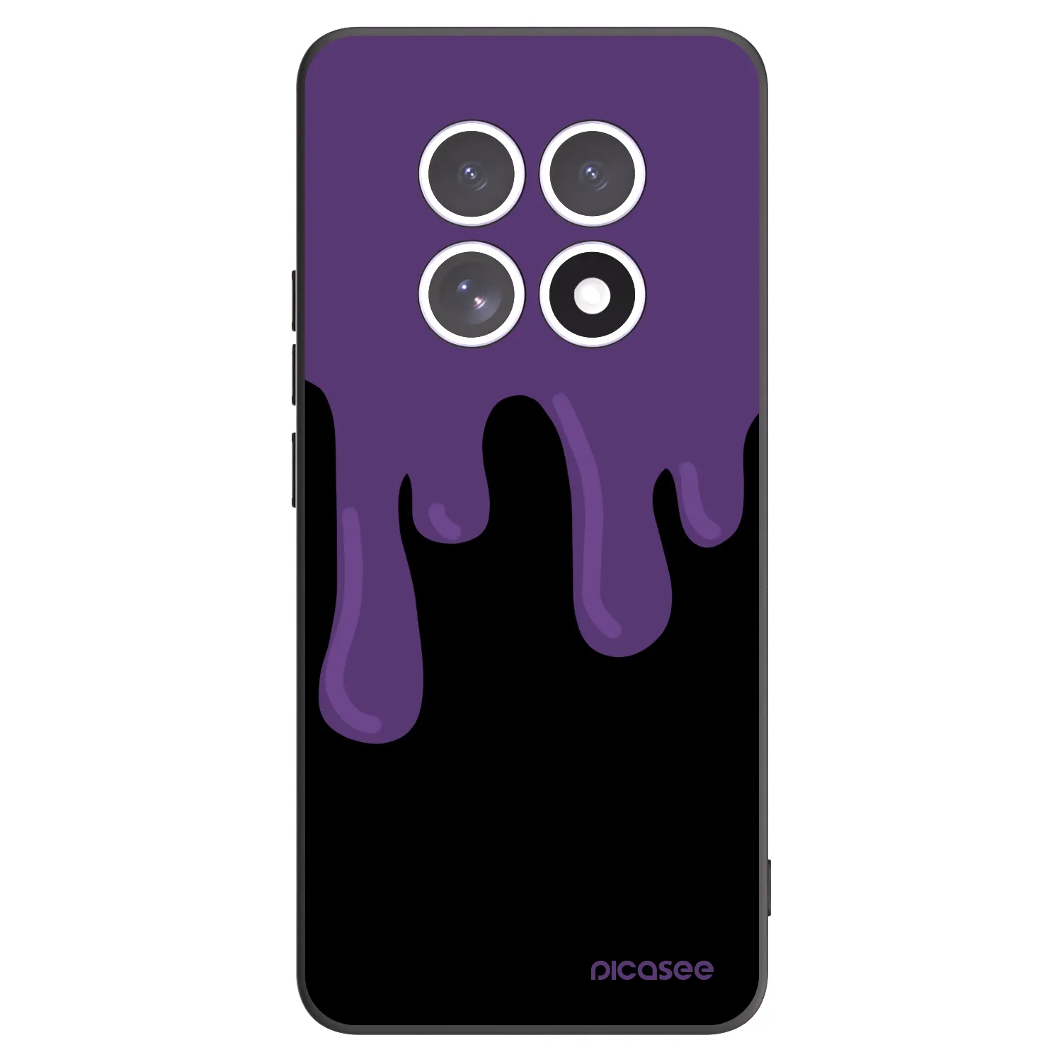 Picasee silikonski črni ovitek za Xiaomi Redmi Note 15 4G - Purple spooky