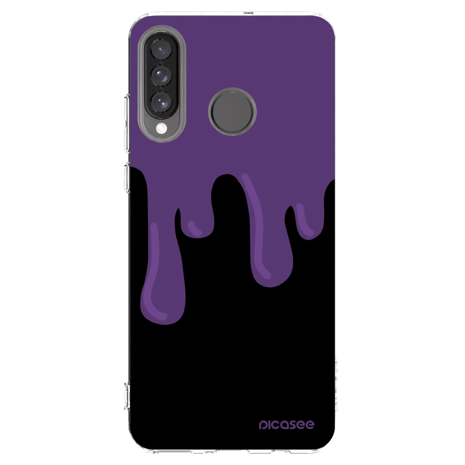 Picasee silikonski prozorni ovitek za Huawei P30 Lite - Purple spooky