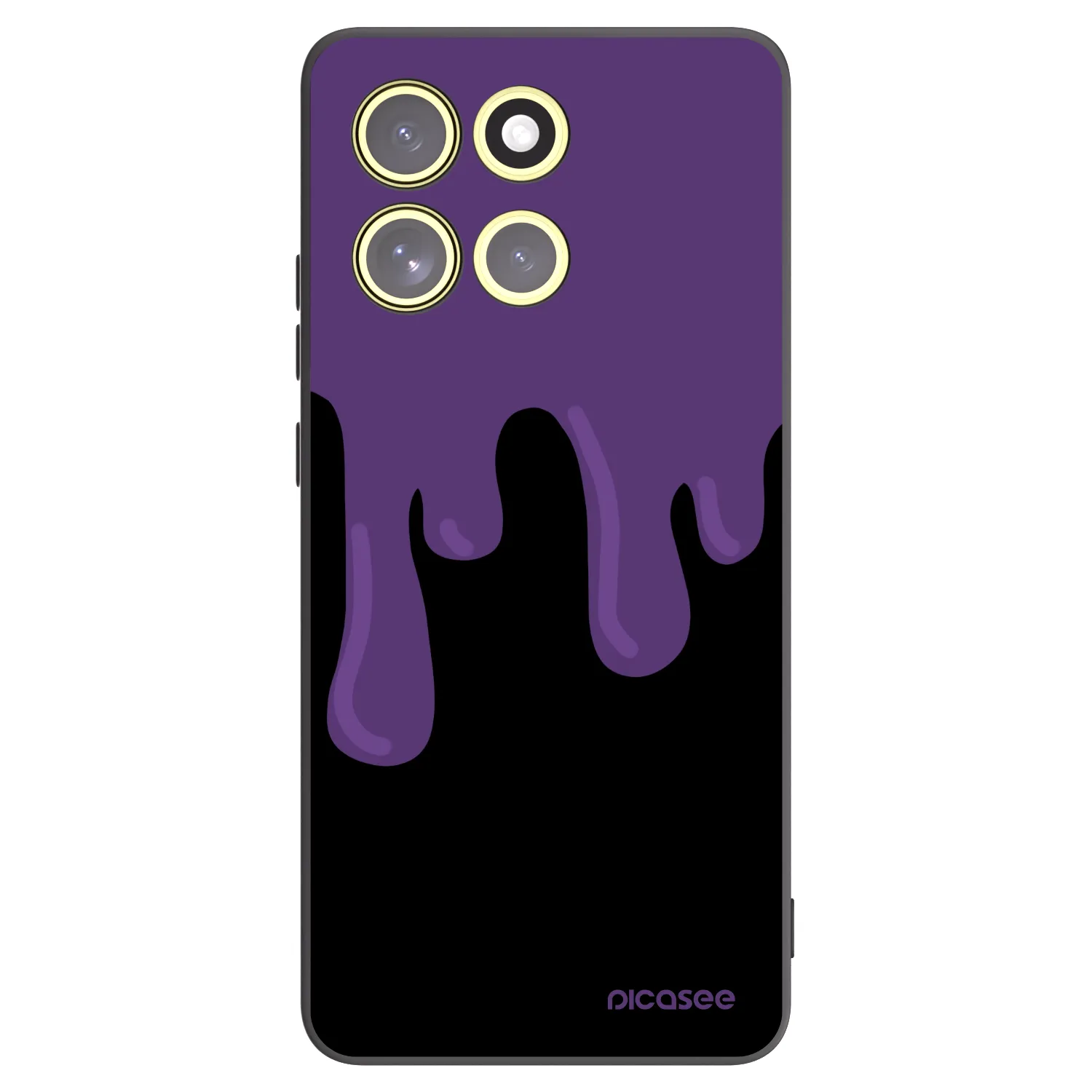 Picasee silikonski črni ovitek za Motorola Moto G86 Power 5G - Purple spooky