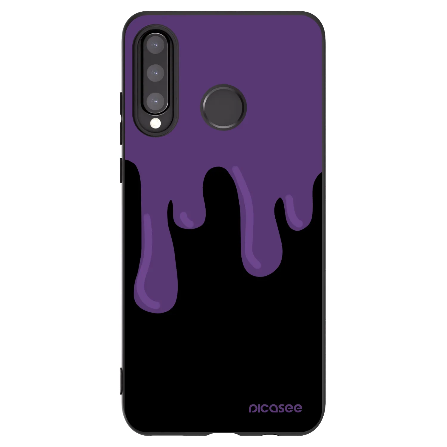 Picasee silikonski črni ovitek za Huawei P30 Lite - Purple spooky