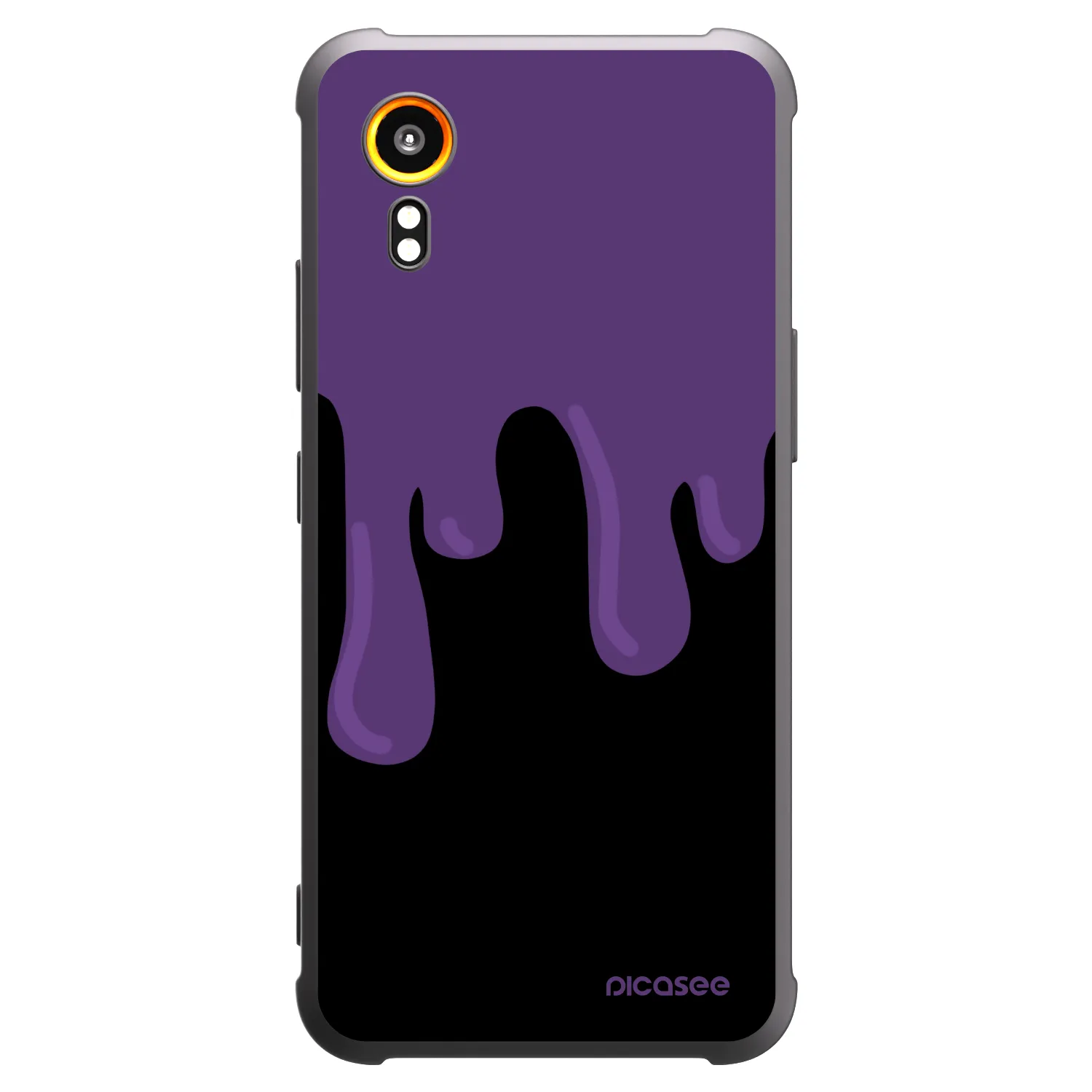 Picasee silikonski črni ovitek za Samsung Galaxy XCover 7 - Purple spooky