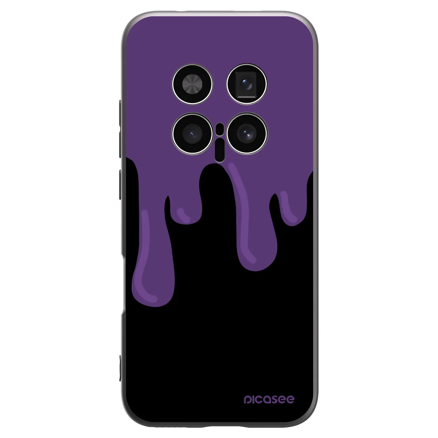 Picasee silikonski črni ovitek za Honor Magic8 Pro 5G - Purple spooky