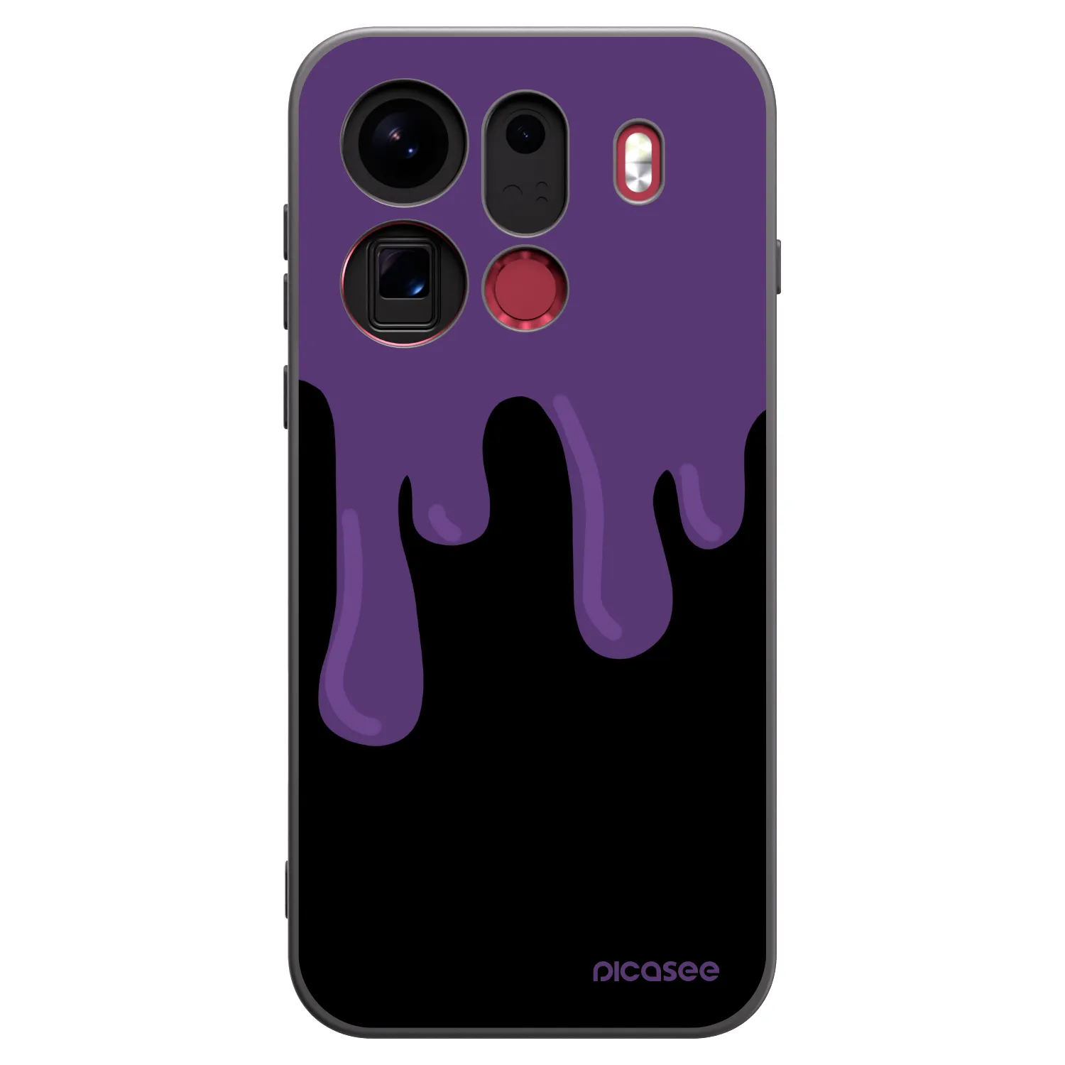 Picasee silikonski črni ovitek za OPPO Find X9 Pro - Purple spooky