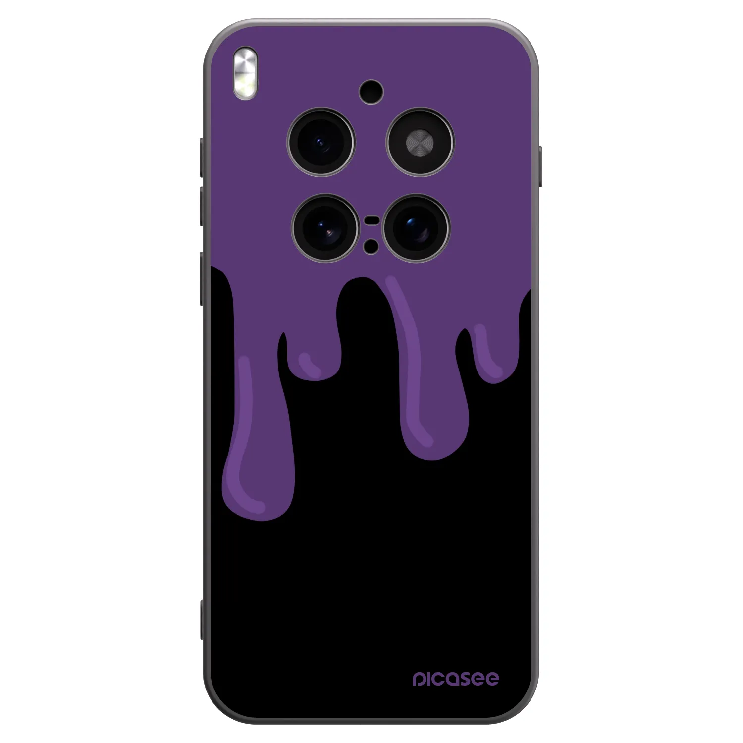 Picasee silikonski črni ovitek za Vivo X300 Pro - Purple spooky