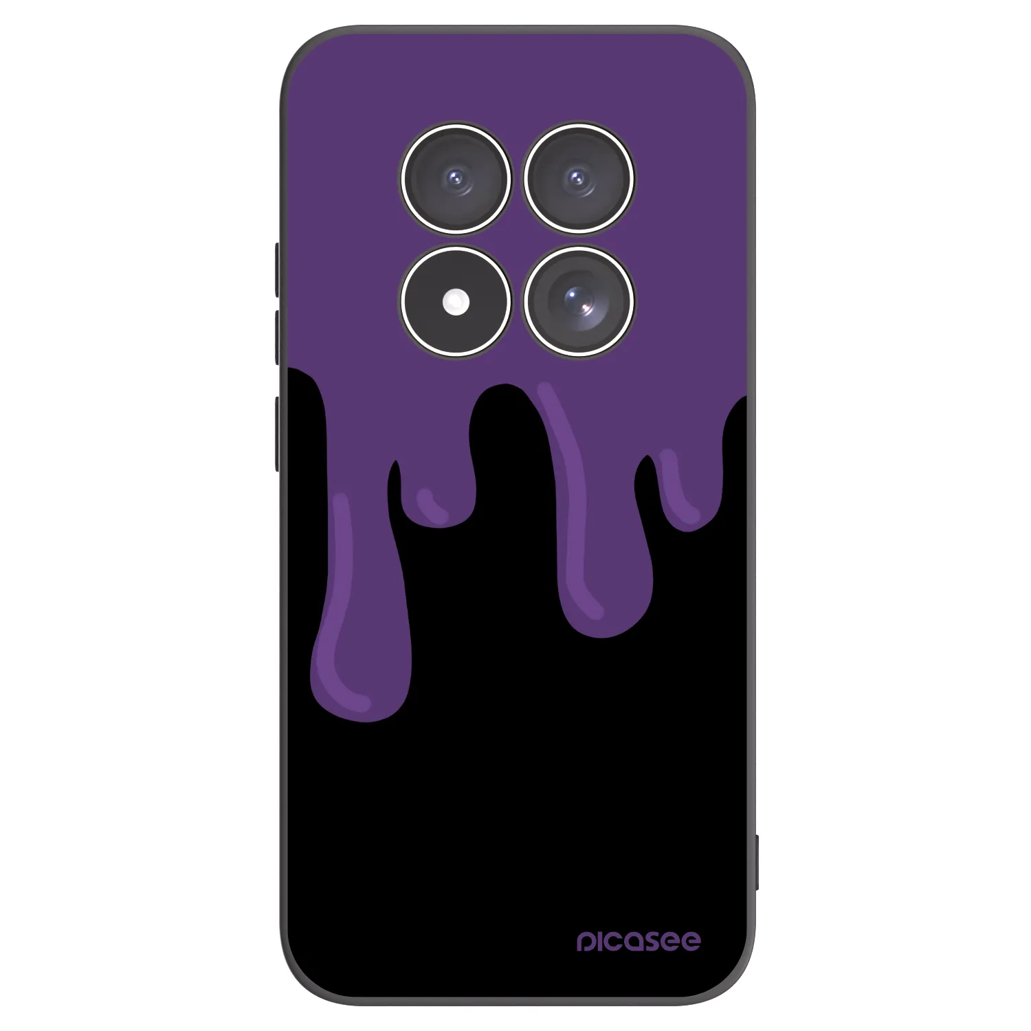 Picasee silikonski črni ovitek za Xiaomi Redmi Note 15 Pro 5G - Purple spooky