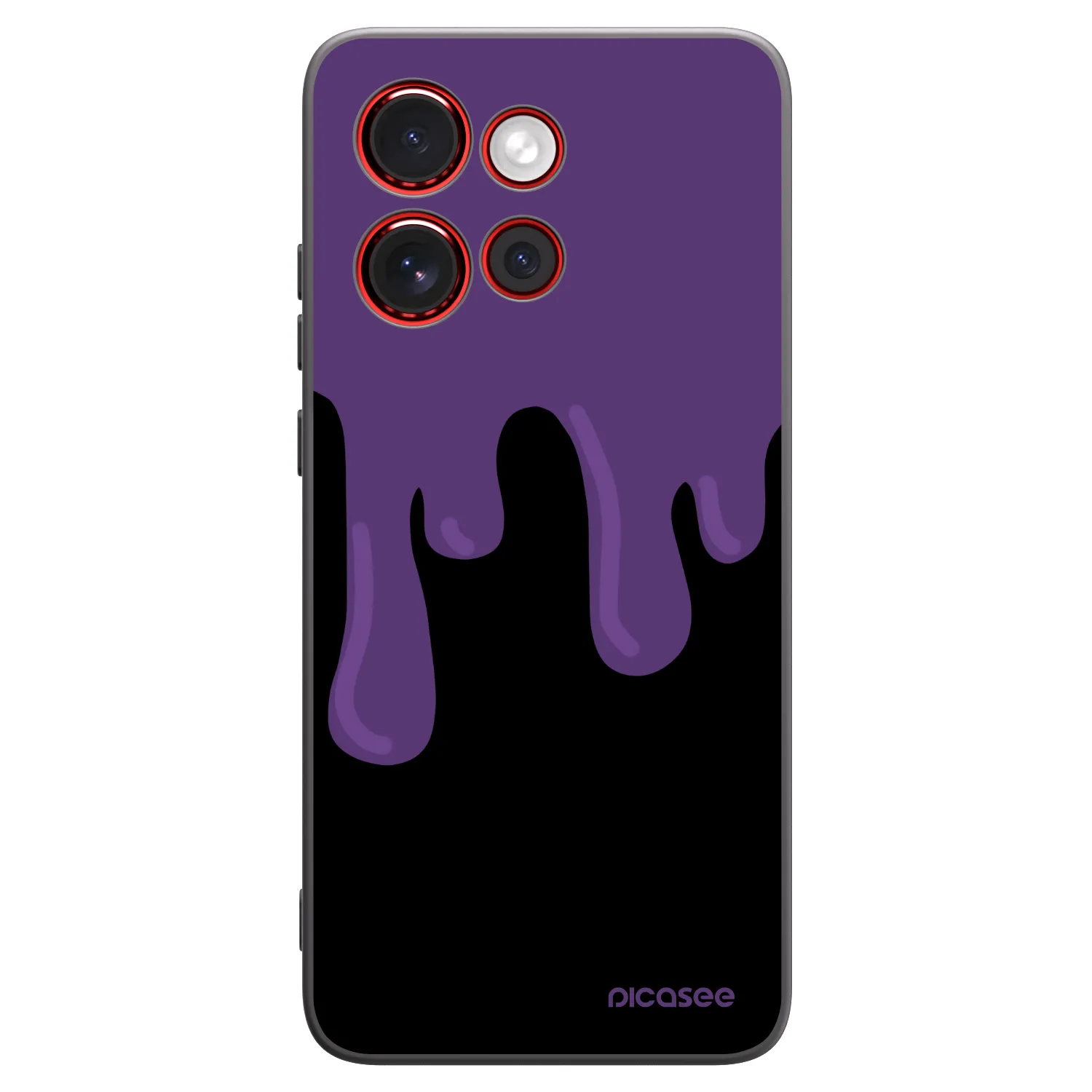 Picasee silikonski črni ovitek za Motorola Edge 60 Neo 5G - Purple spooky