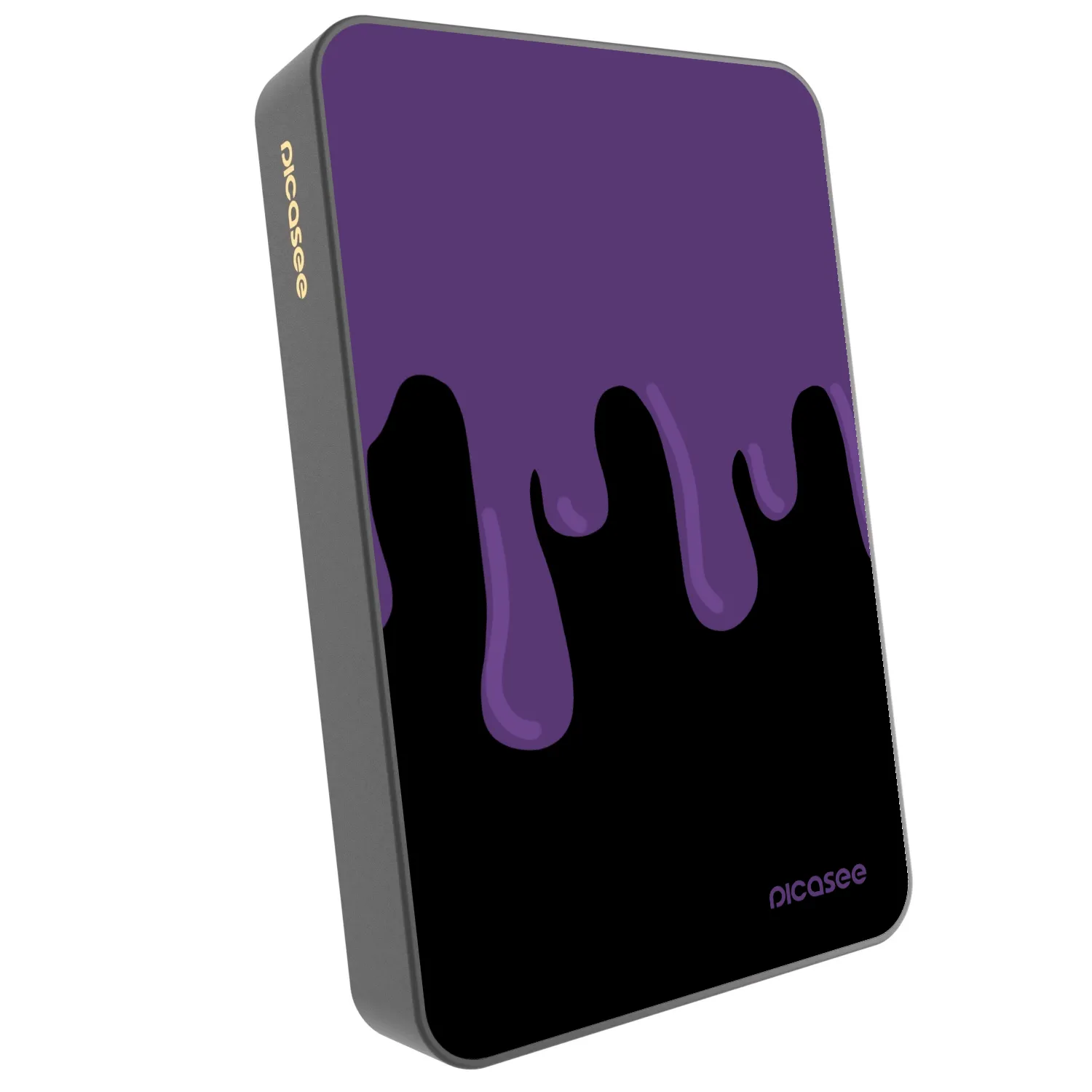 Picasee Prenosna baterija z MagSafe 10 000 mAh Siva - Purple spooky