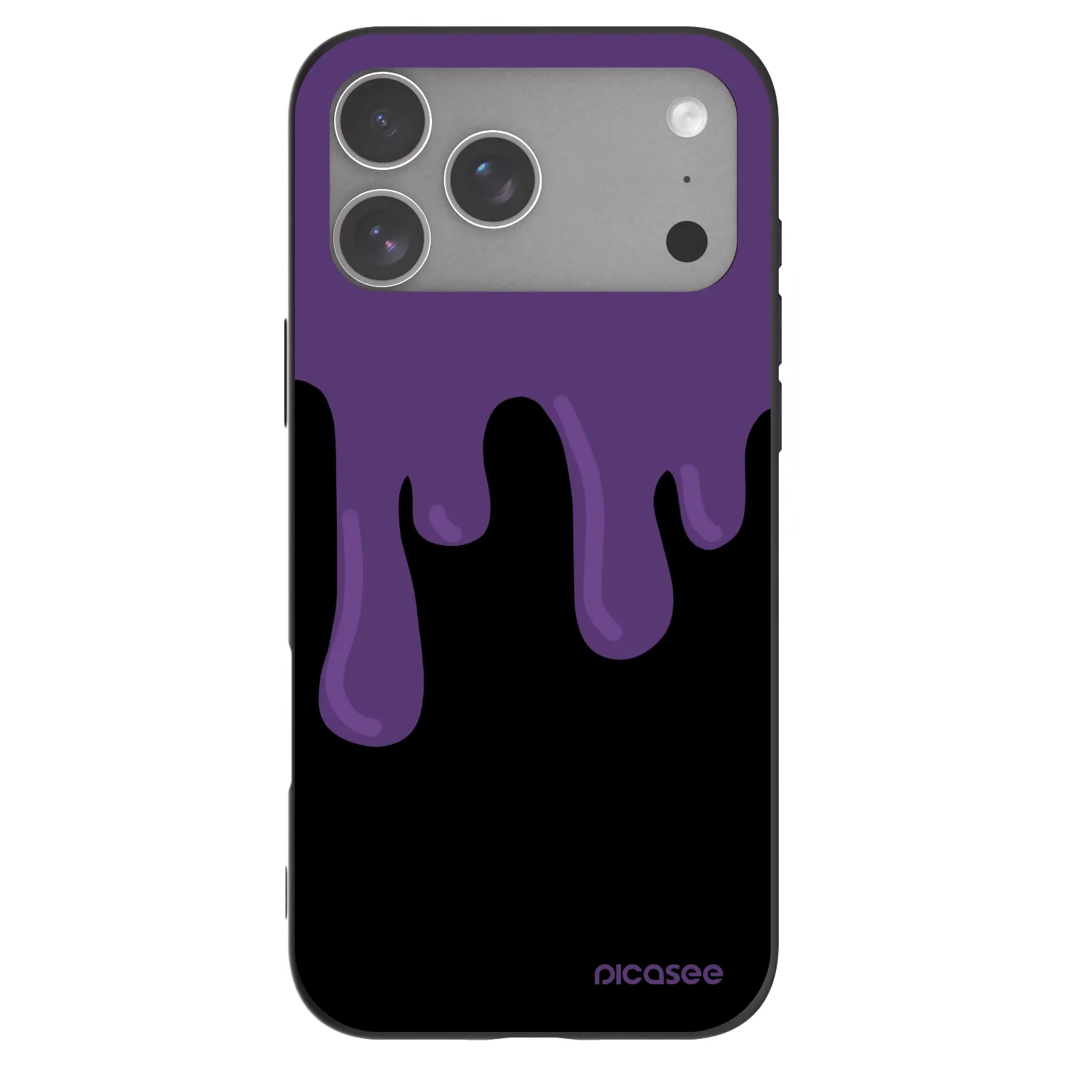 Picasee silikonski črni ovitek za Apple iPhone 18 Pro Max - Purple spooky