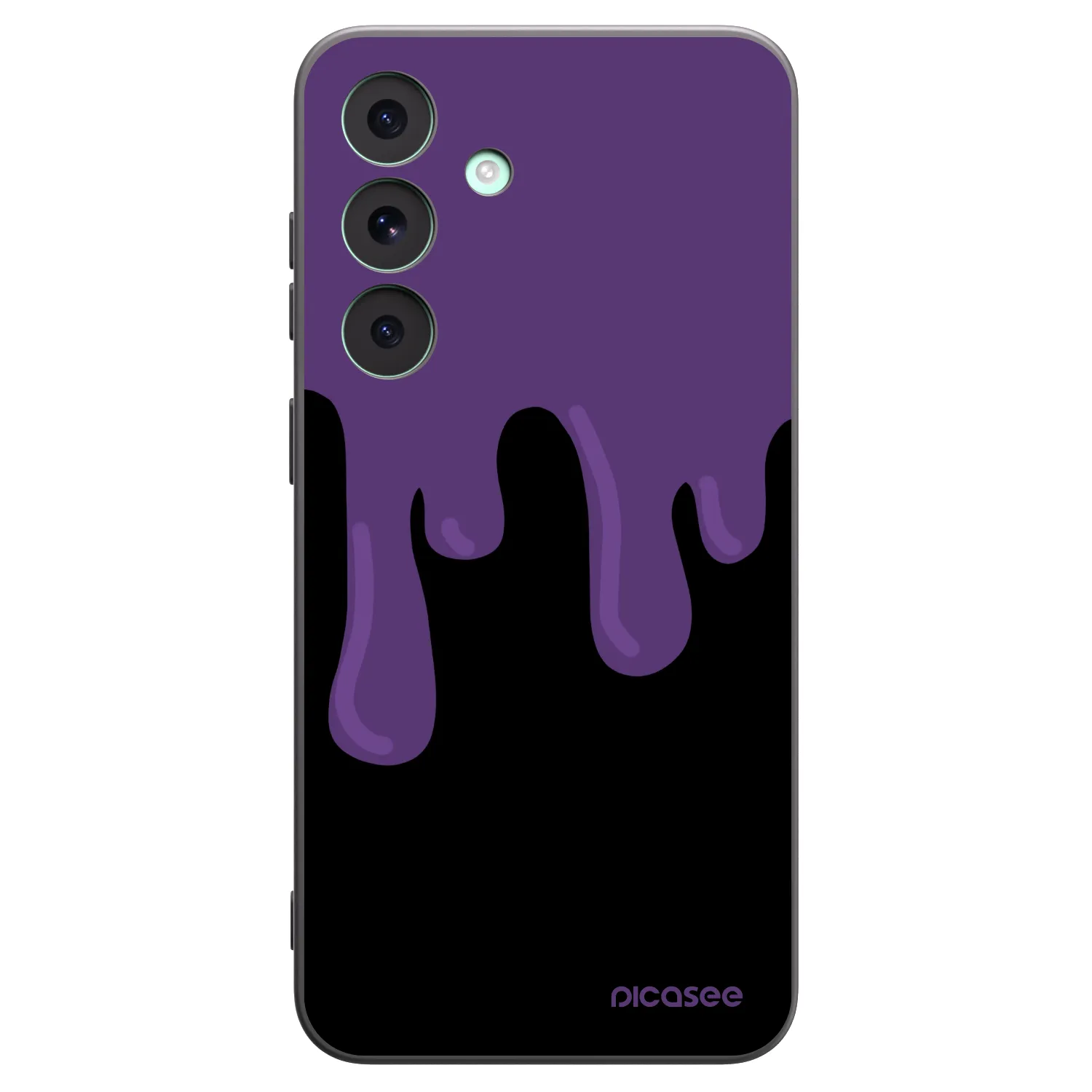 Picasee silikonski črni ovitek za Samsung Galaxy S26 FE - Purple spooky