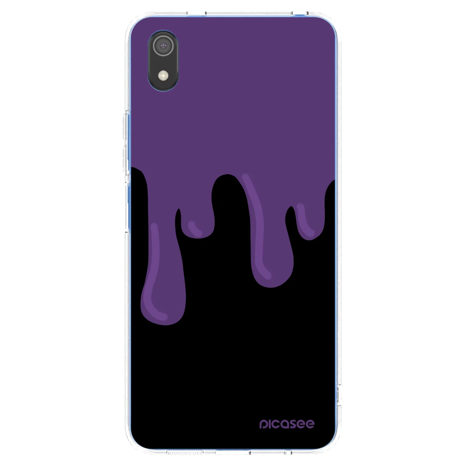 Picasee silikonski prozorni ovitek za Xiaomi Redmi 7A - Purple spooky