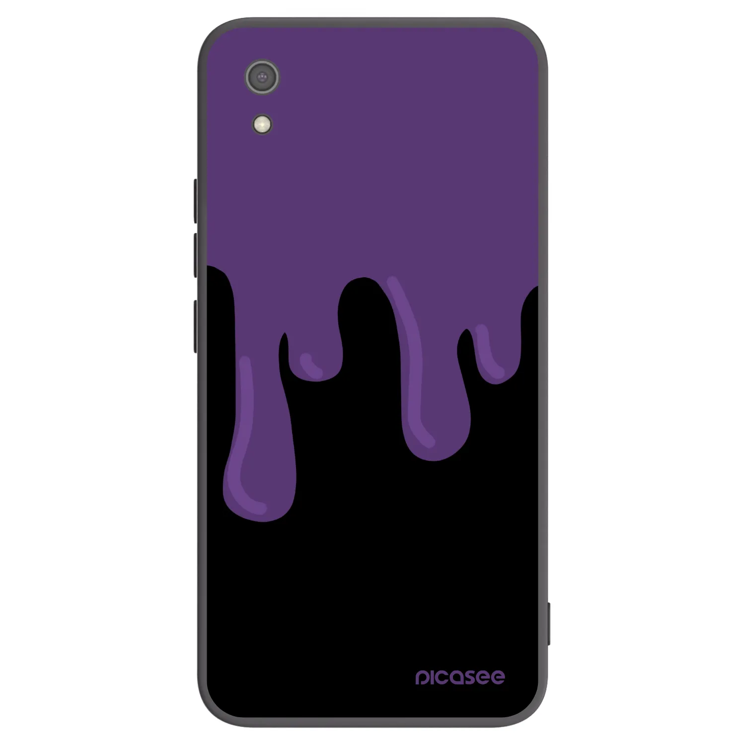 Picasee silikonski črni ovitek za Xiaomi Redmi 7A - Purple spooky