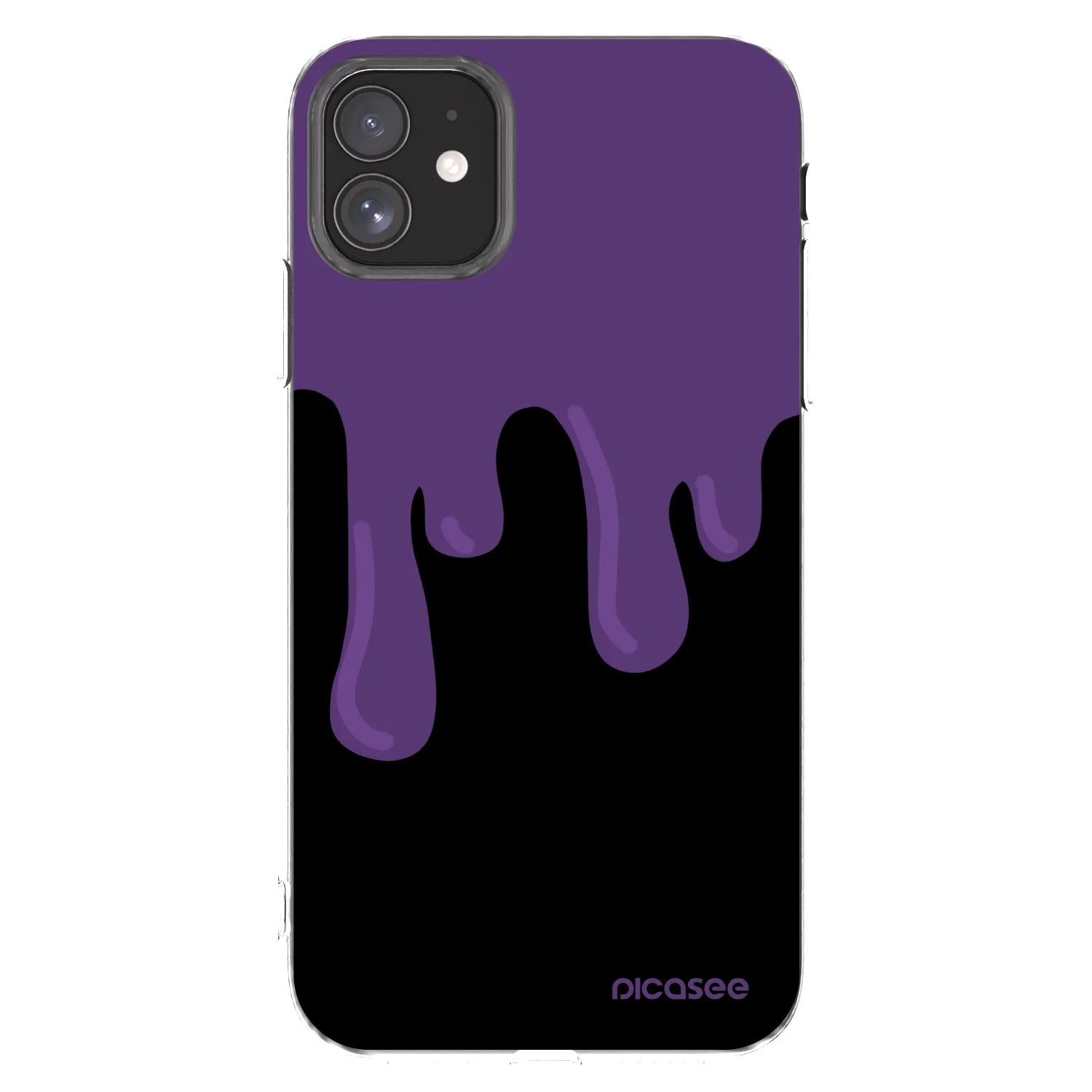 Picasee silikonski prozorni ovitek za Apple iPhone 11 - Purple spooky