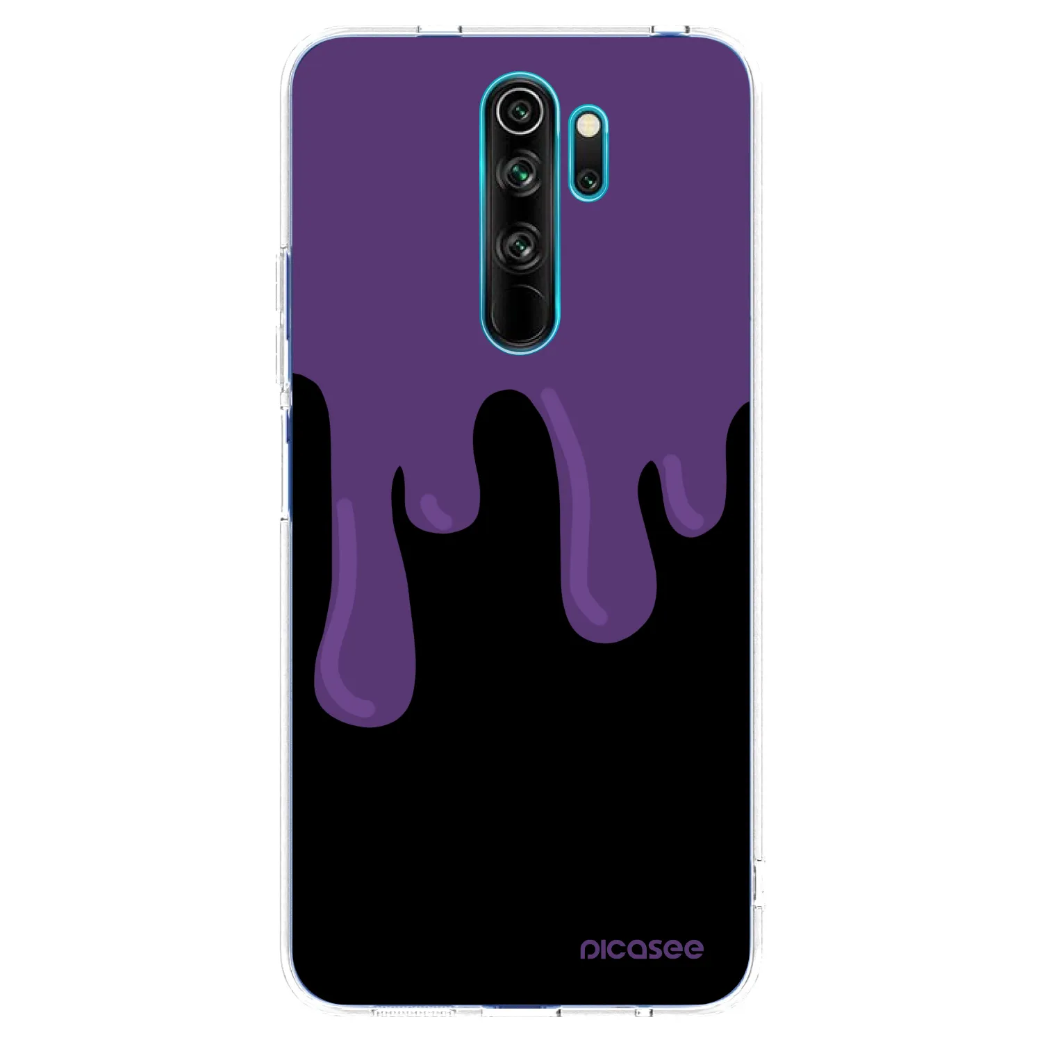Picasee silikonski prozorni ovitek za Xiaomi Redmi Note 8 Pro - Purple spooky