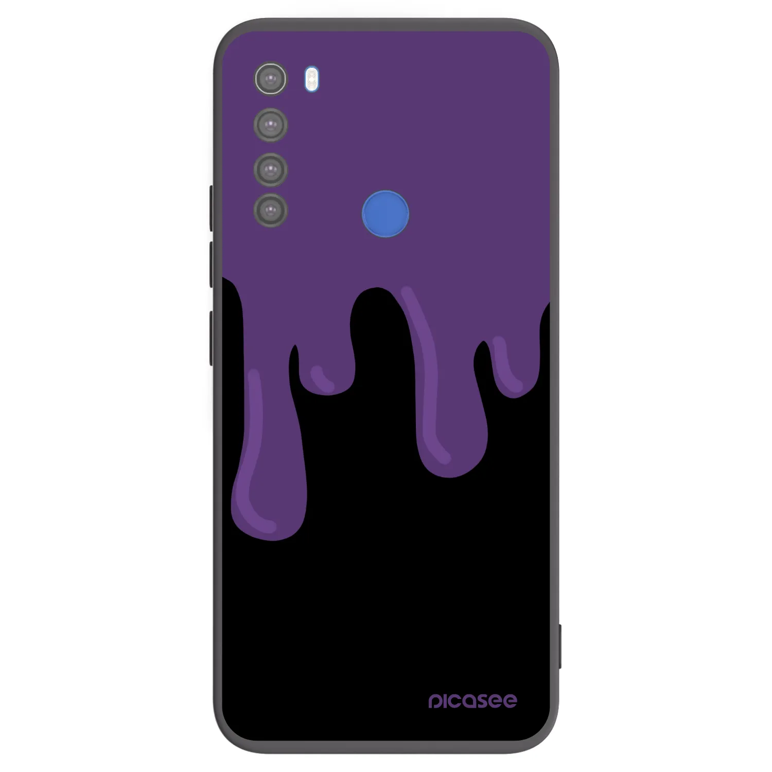Picasee silikonski črni ovitek za Xiaomi Redmi Note 8T - Purple spooky