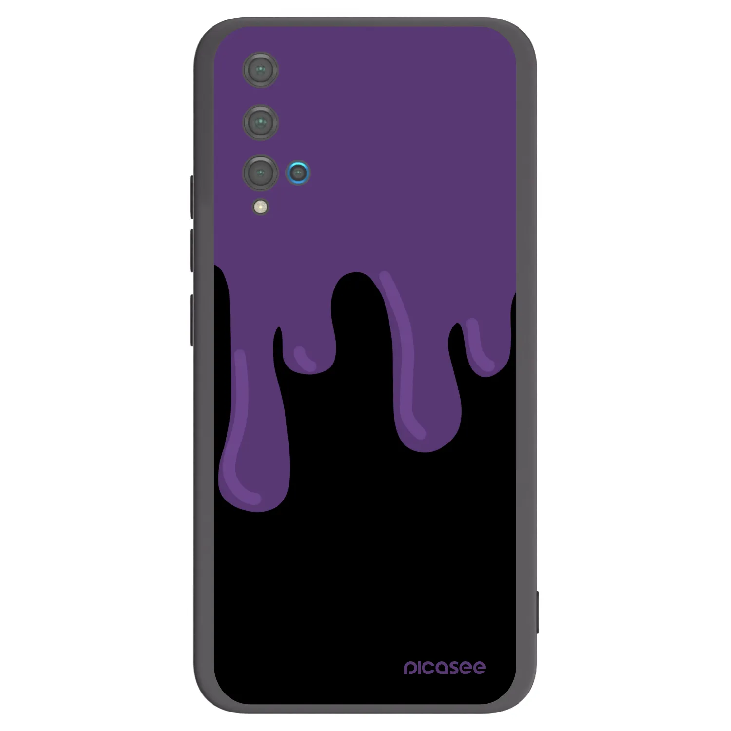 Picasee silikonski črni ovitek za Huawei Nova 5T - Purple spooky