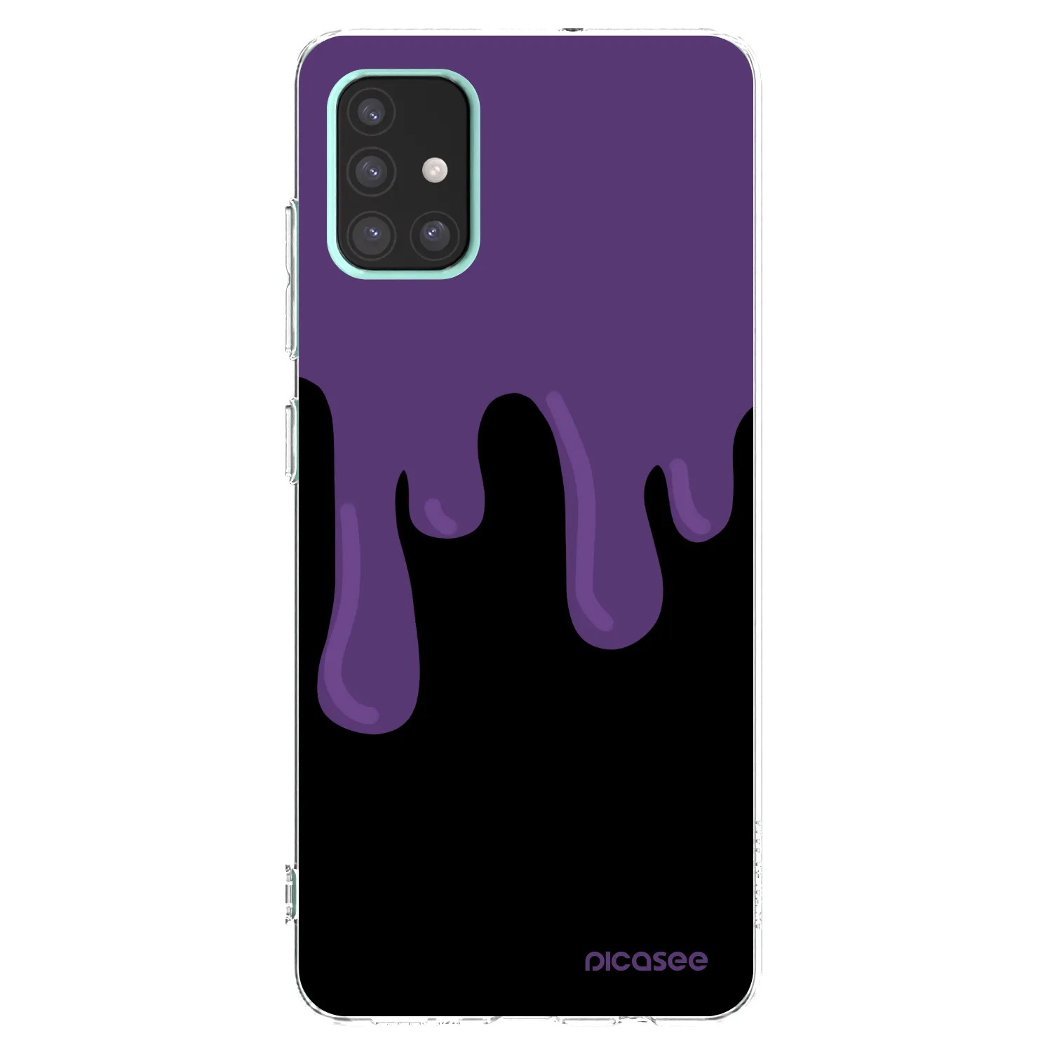 Picasee silikonski prozorni ovitek za Samsung Galaxy A51 A515F - Purple spooky