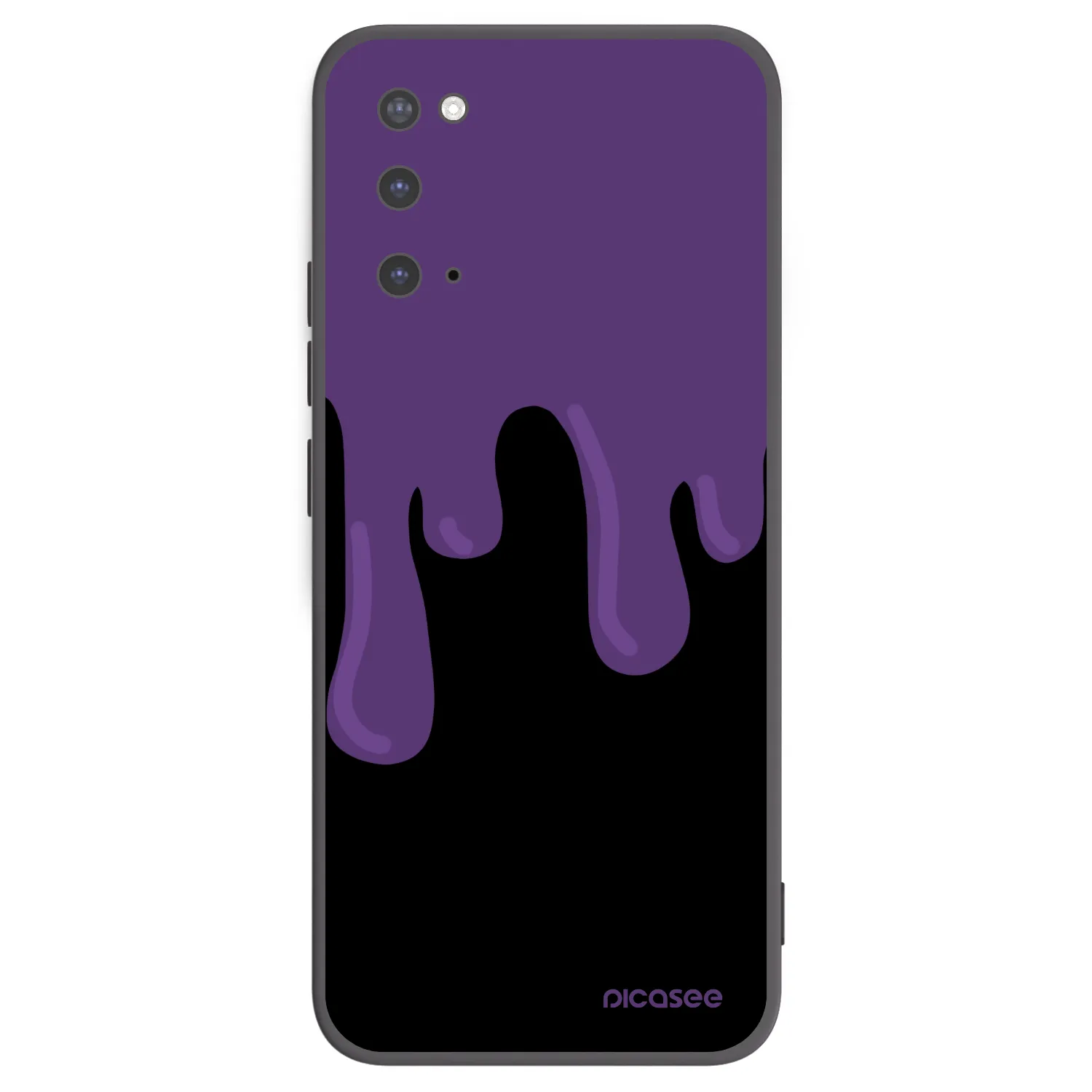 Picasee silikonski črni ovitek za Samsung Galaxy S20 G980F - Purple spooky