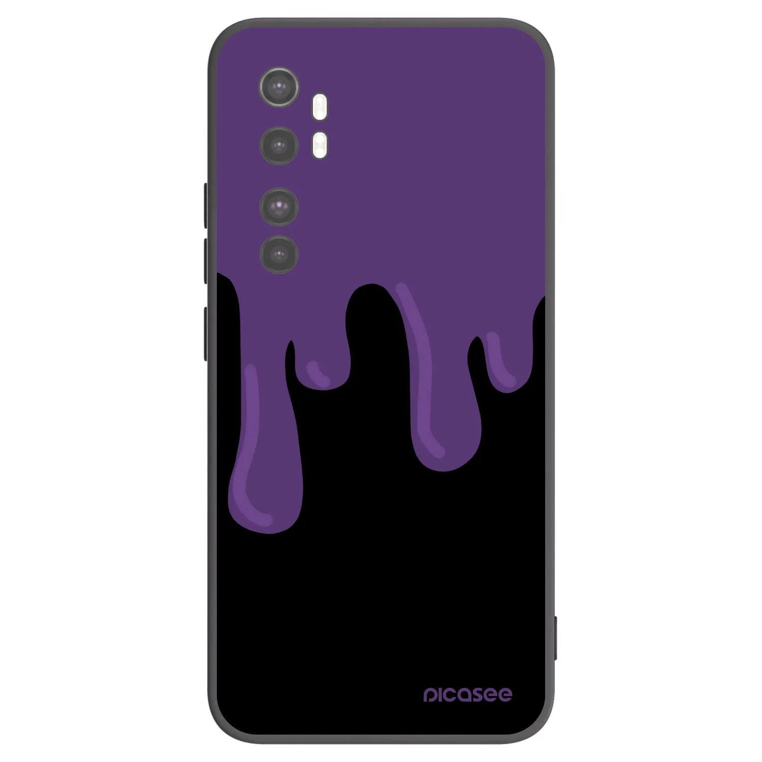 Picasee silikonski črni ovitek za Xiaomi Mi Note 10 Lite - Purple spooky