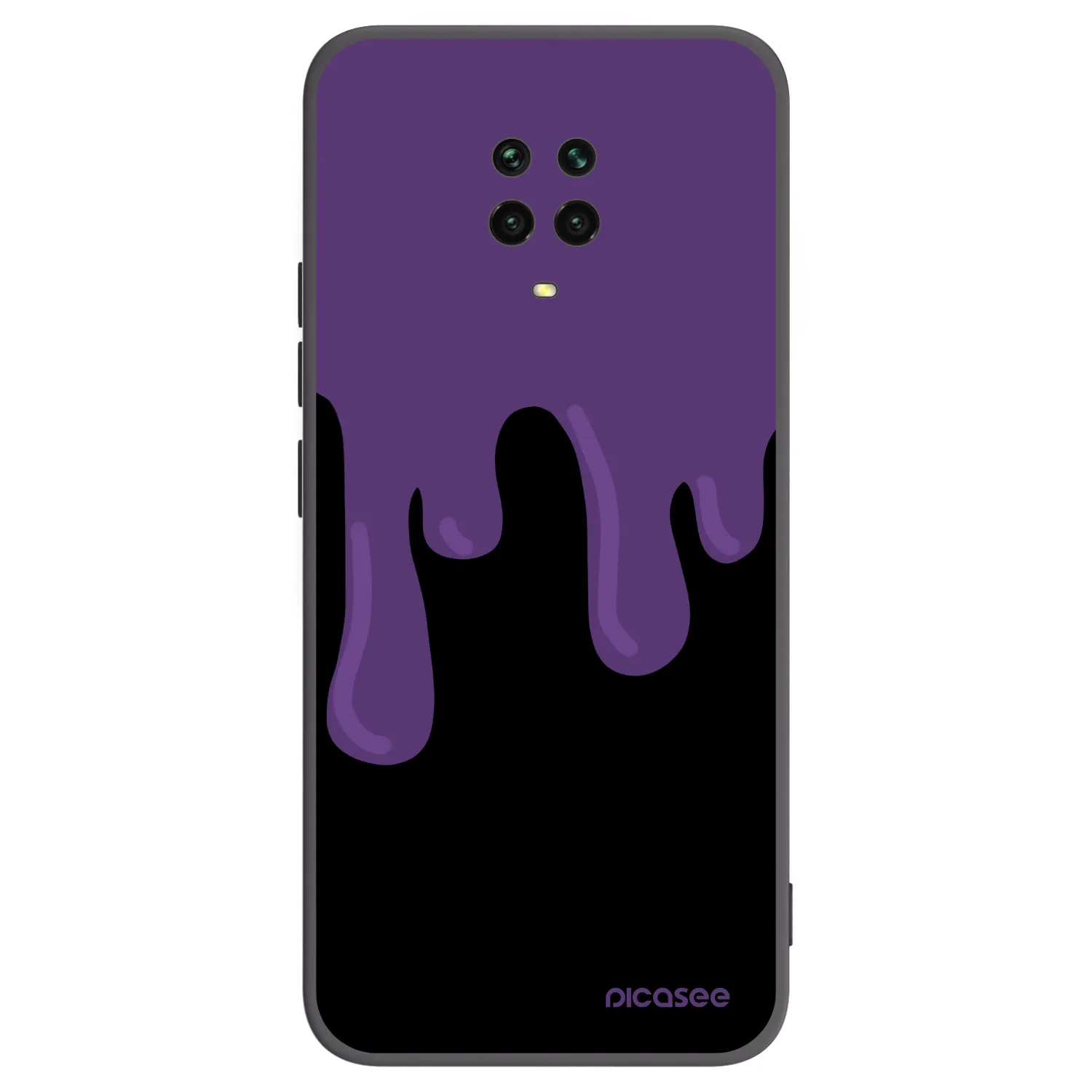 Picasee silikonski črni ovitek za Xiaomi Redmi Note 9S - Purple spooky