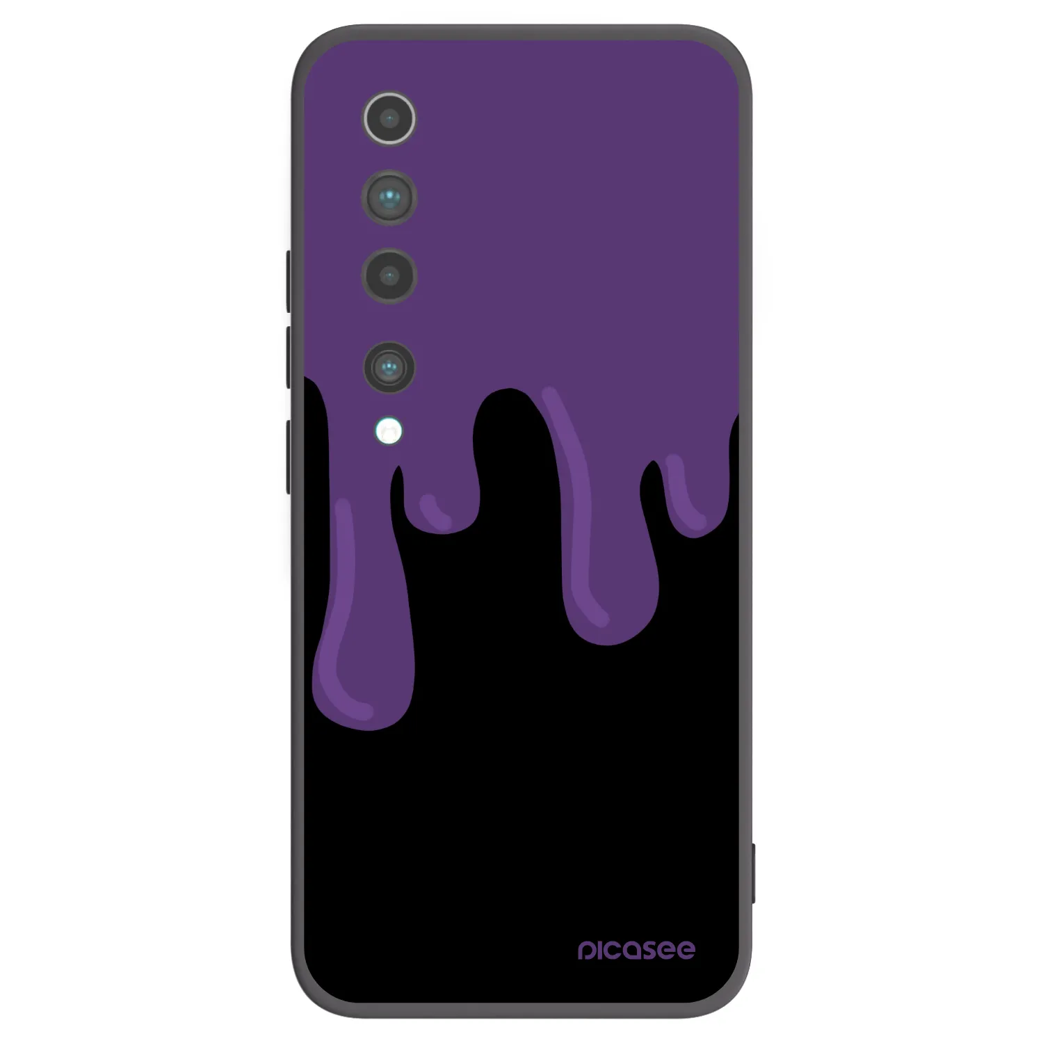 Picasee silikonski črni ovitek za Xiaomi Mi 10 - Purple spooky