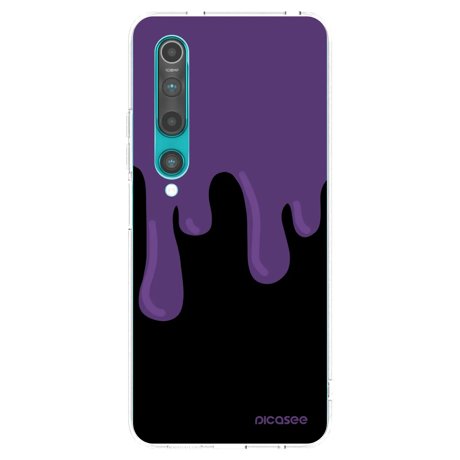 Picasee silikonski prozorni ovitek za Xiaomi Mi 10 - Purple spooky