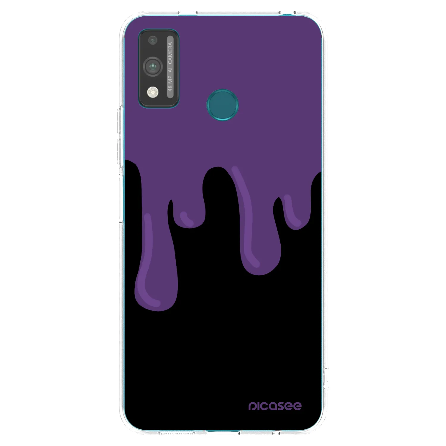 Picasee silikonski prozorni ovitek za Honor 9X Lite - Purple spooky