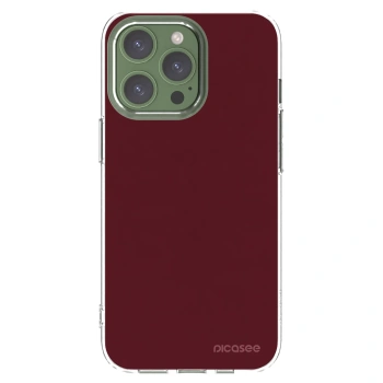 Picasee silikonski prozorni ovitek za Apple iPhone 13 Pro - Burgundy red