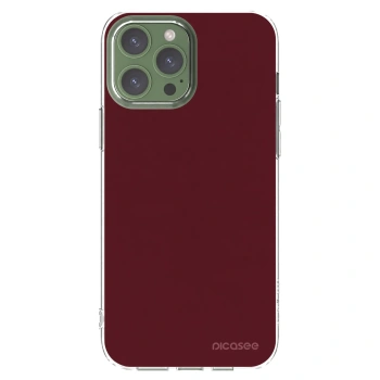 Picasee silikonski prozorni ovitek za Apple iPhone 13 Pro Max - Burgundy red
