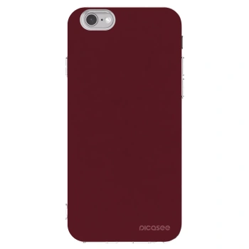 Picasee silikonski prozorni ovitek za Apple iPhone 6/6S - Burgundy red