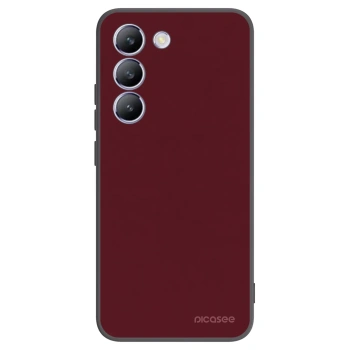 Picasee silikonski črni ovitek za Vivo V40 SE 5G - Burgundy red