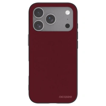 Picasee silikonski črni ovitek za Apple iPhone 18 Pro - Burgundy red