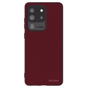 Picasee silikonski črni ovitek za Samsung Galaxy S20 Ultra 5G G988F - Burgundy red