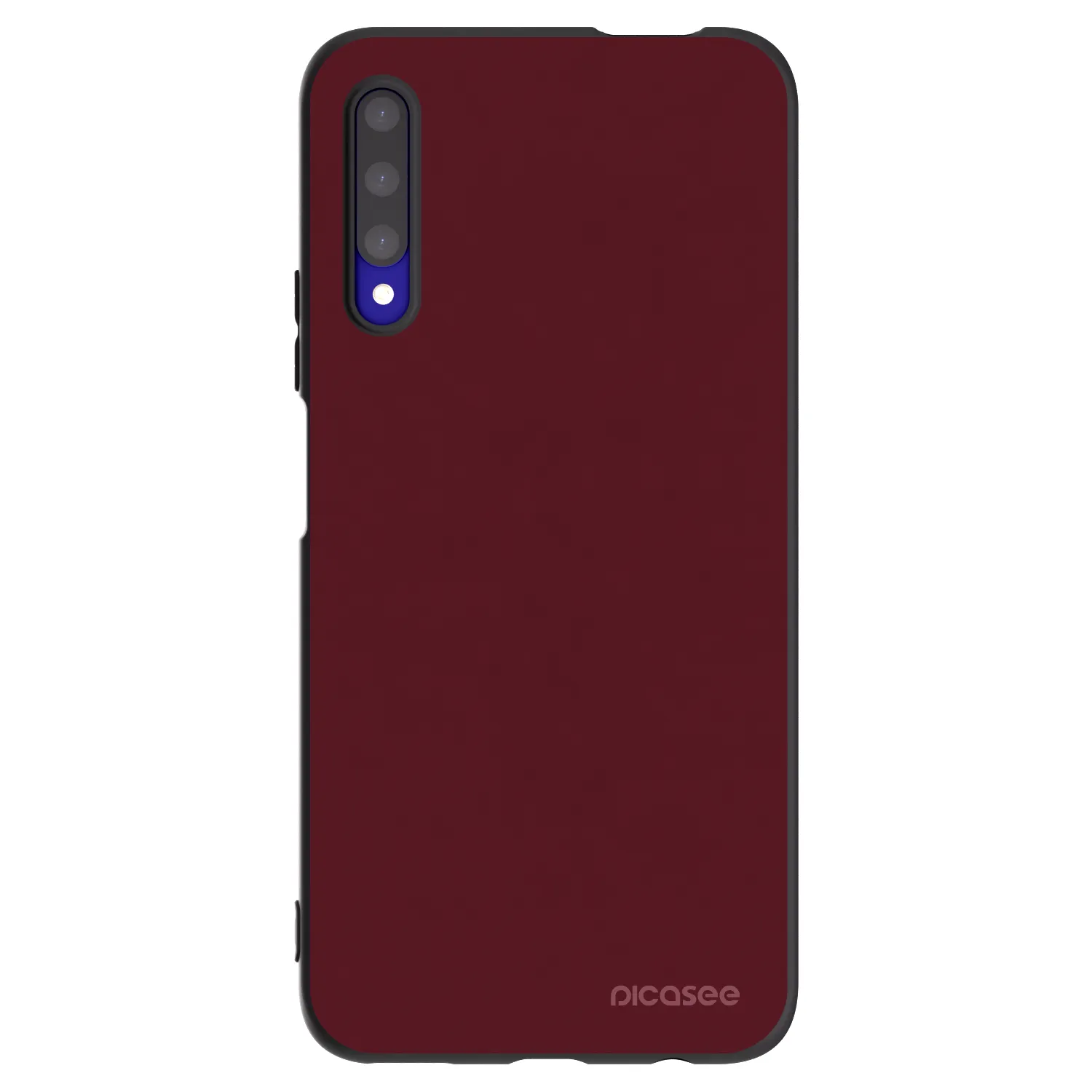 Picasee silikonski črni ovitek za Honor 9X Pro - Burgundy red