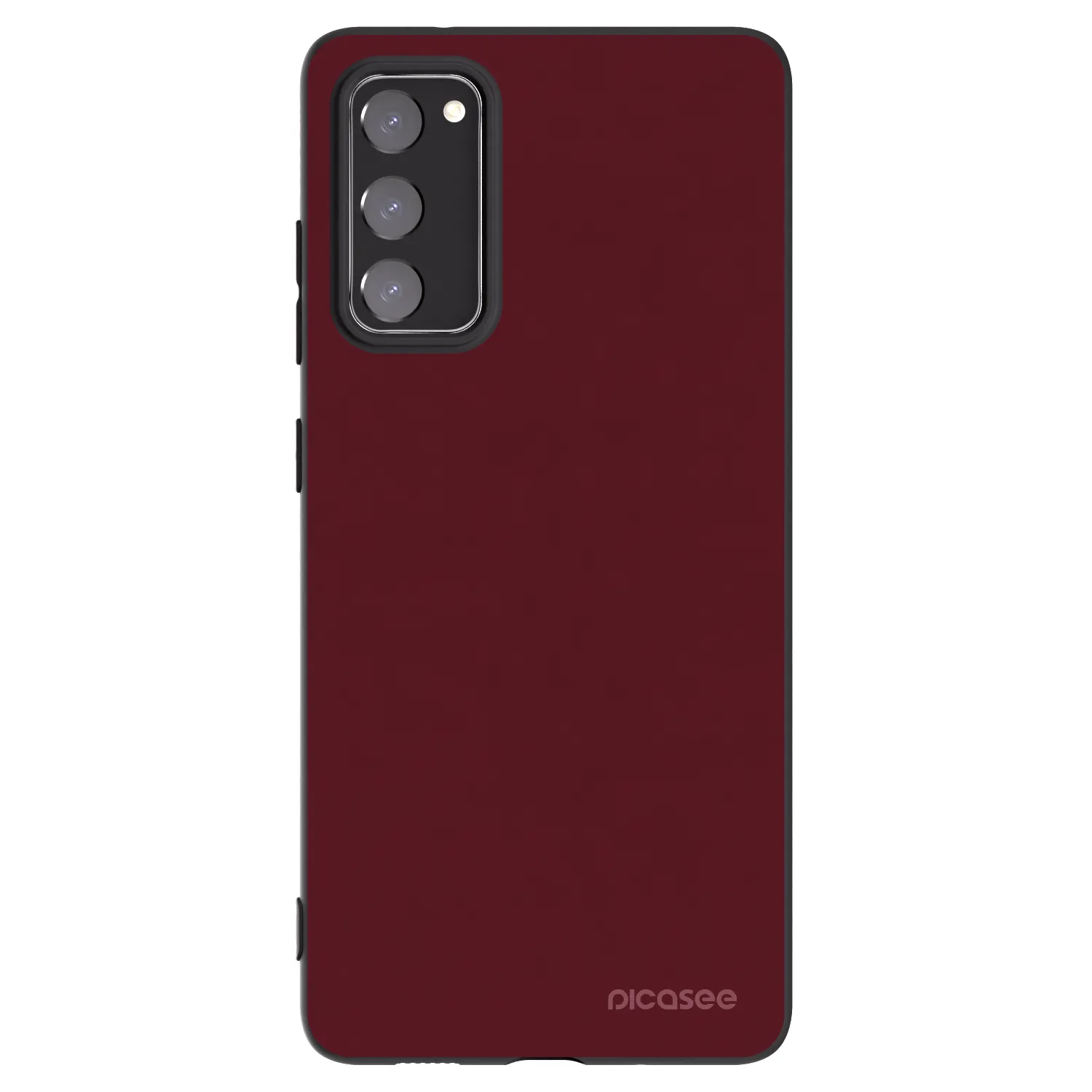 Picasee silikonski črni ovitek za Samsung Galaxy S20 FE - Burgundy red