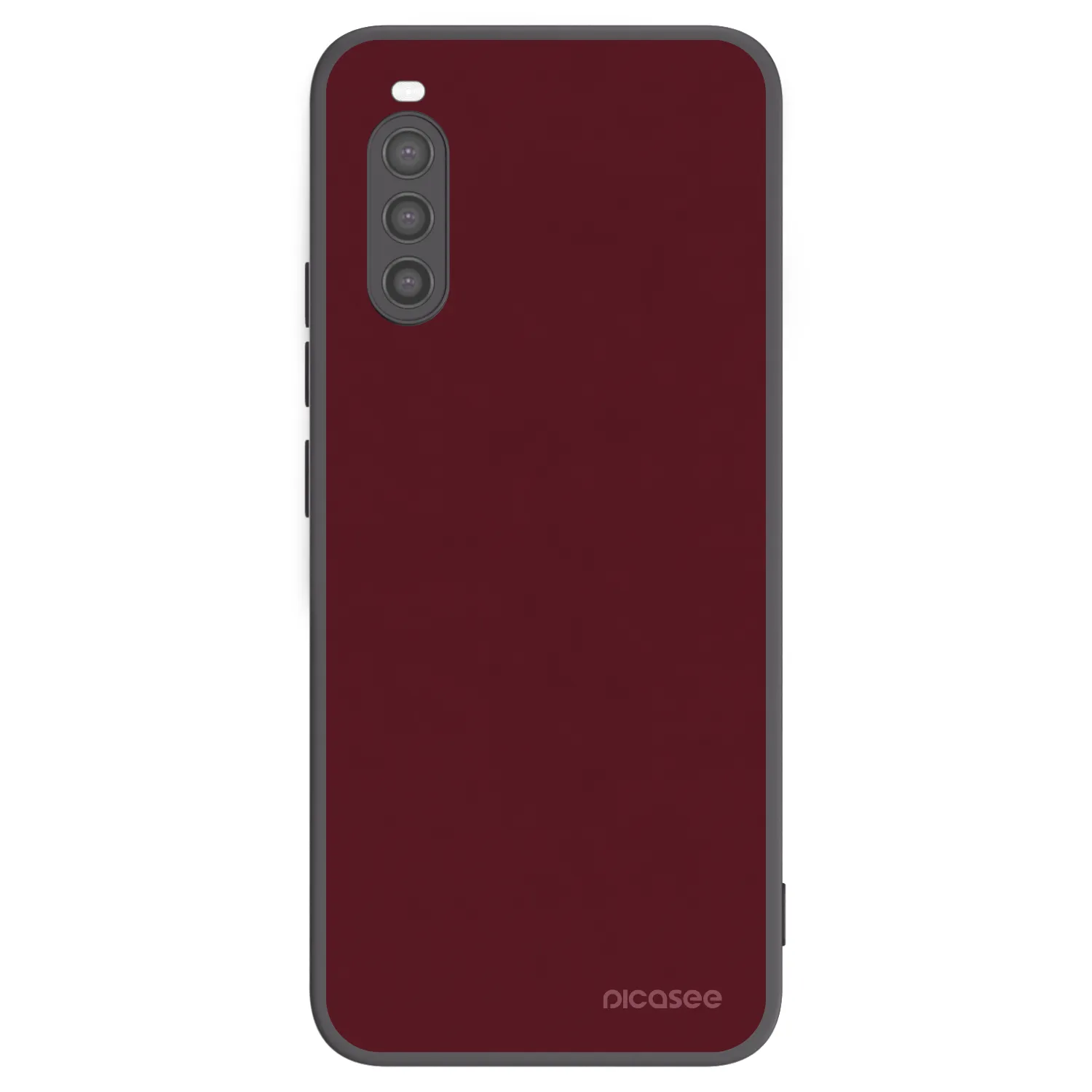 Picasee silikonski črni ovitek za Sony Xperia 10 II - Burgundy red