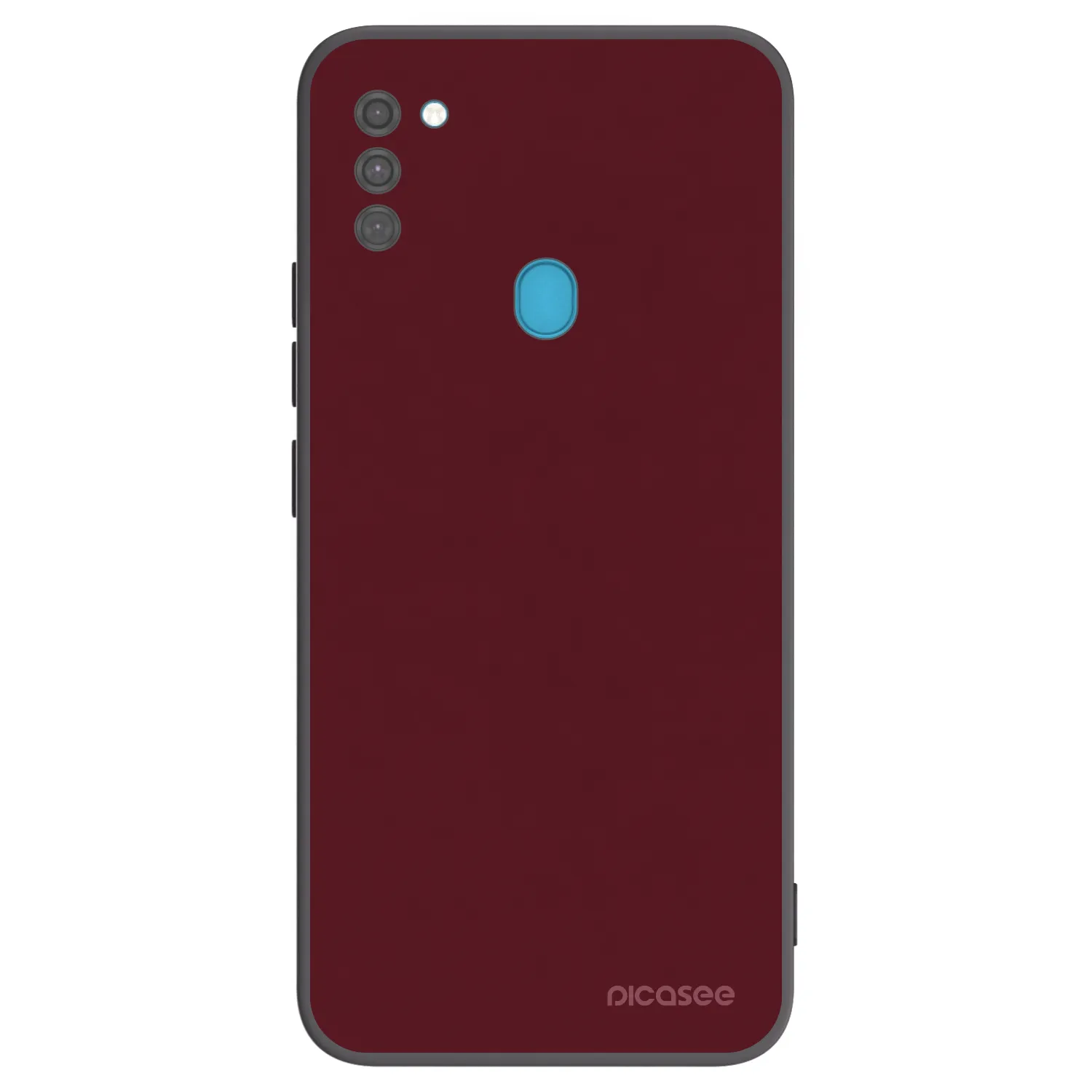 Picasee silikonski črni ovitek za Samsung Galaxy M11 - Burgundy red