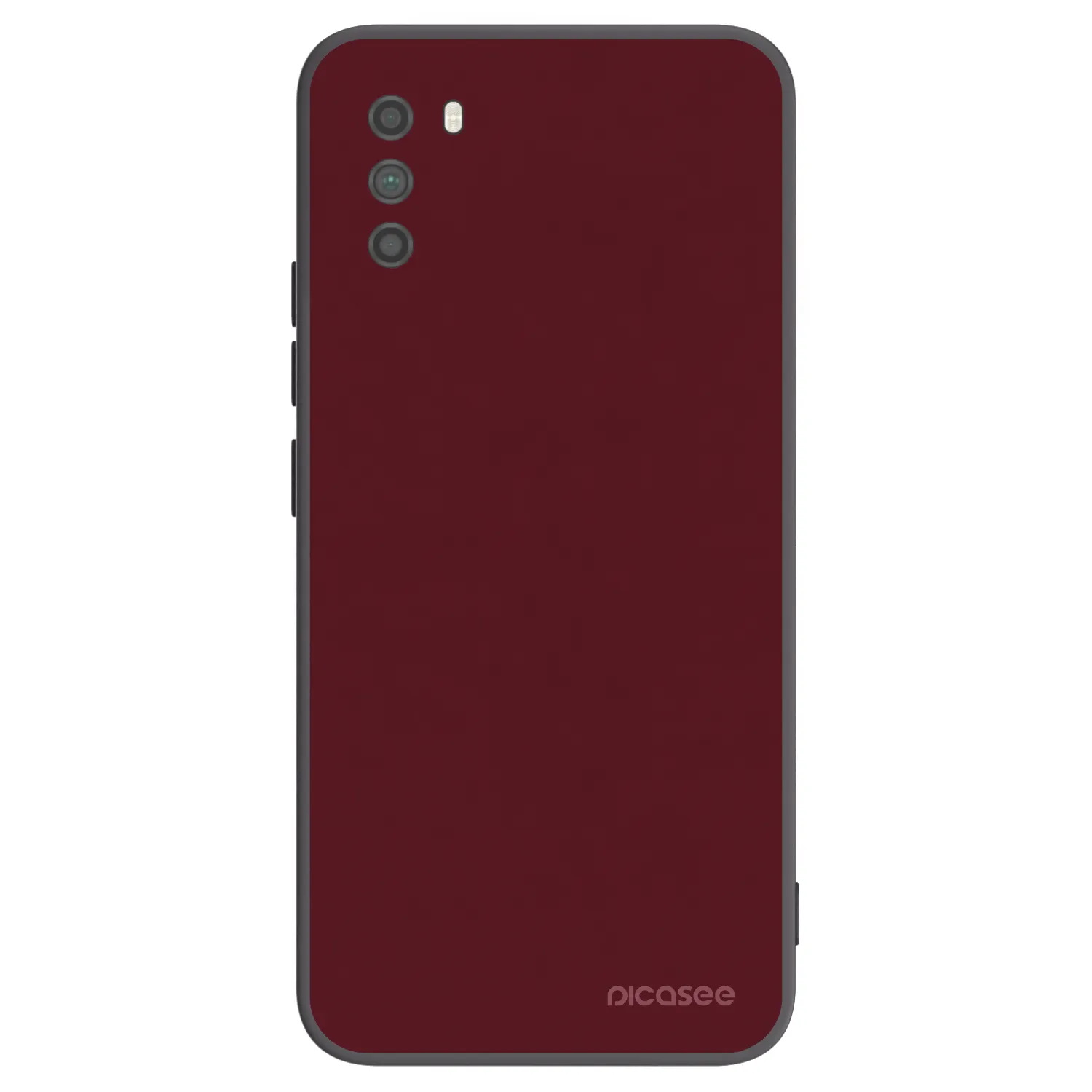 Picasee silikonski črni ovitek za Xiaomi Poco M3 - Burgundy red