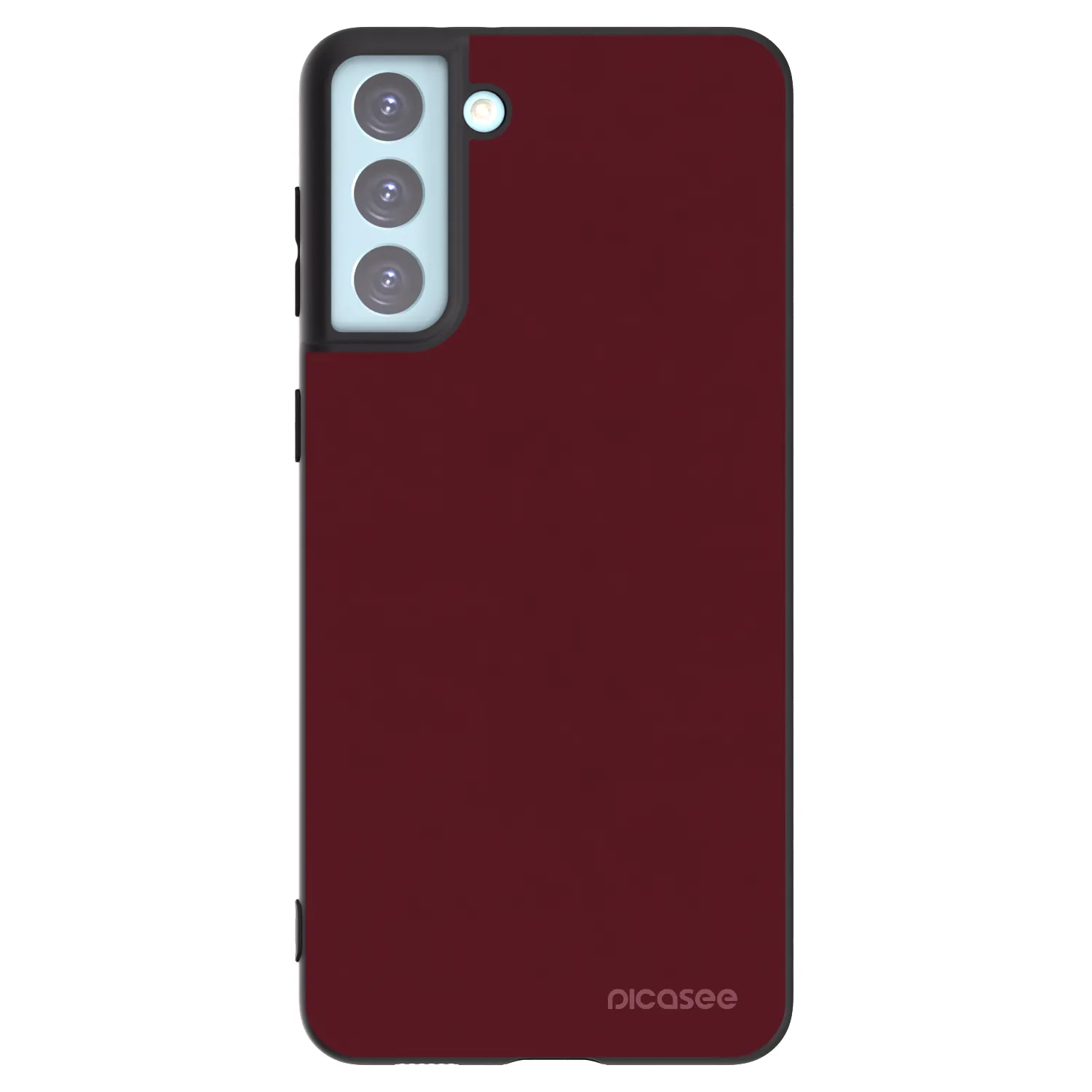 Picasee silikonski črni ovitek za Samsung Galaxy S21+ 5G G996F - Burgundy red