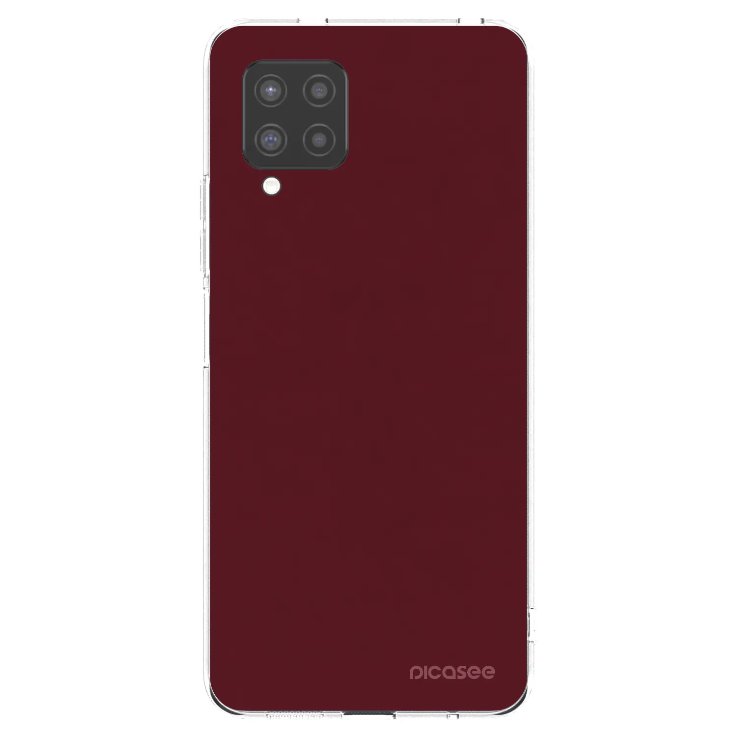 Picasee silikonski prozorni ovitek za Samsung Galaxy A42 A426B - Burgundy red