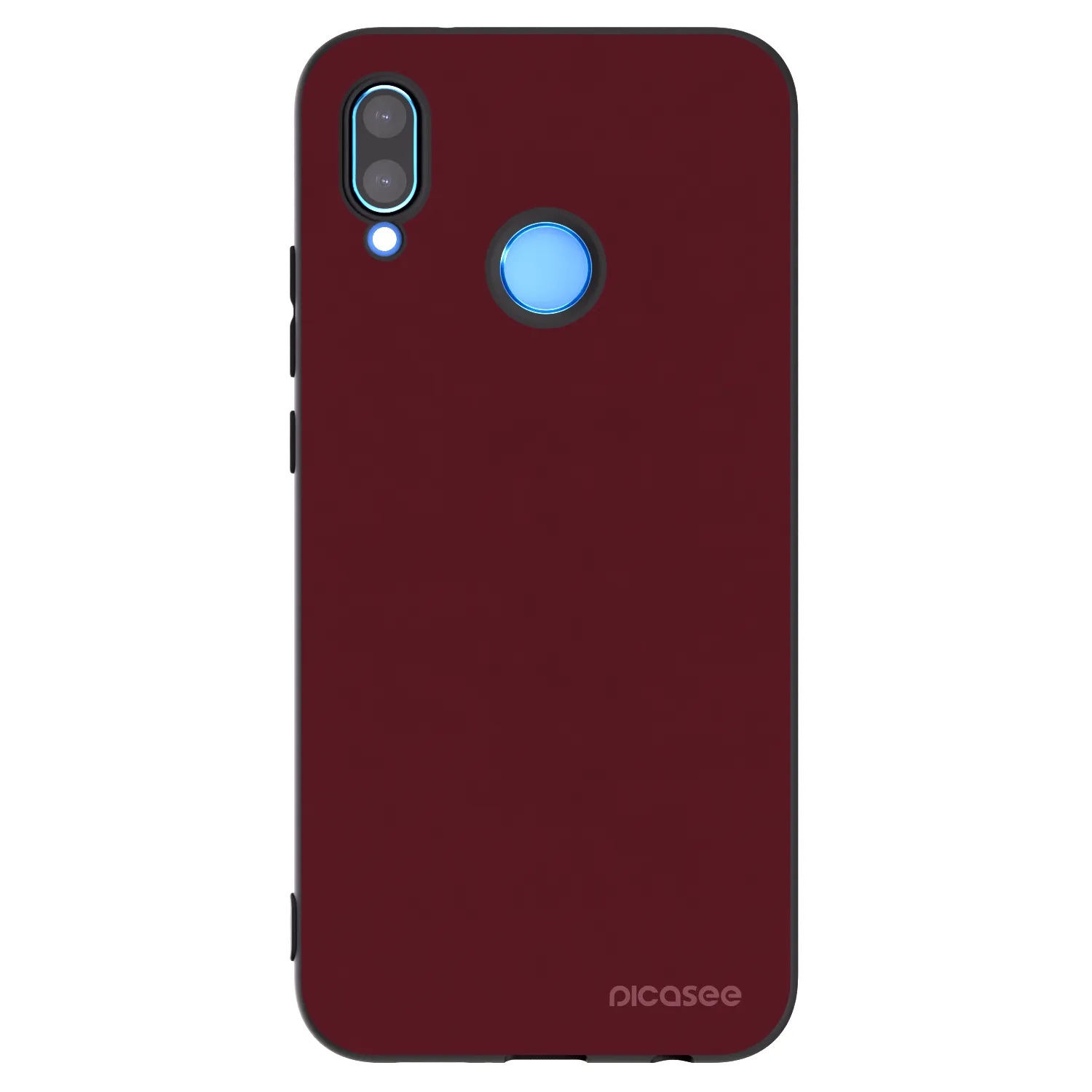 Picasee silikonski črni ovitek za Huawei P20 Lite - Burgundy red